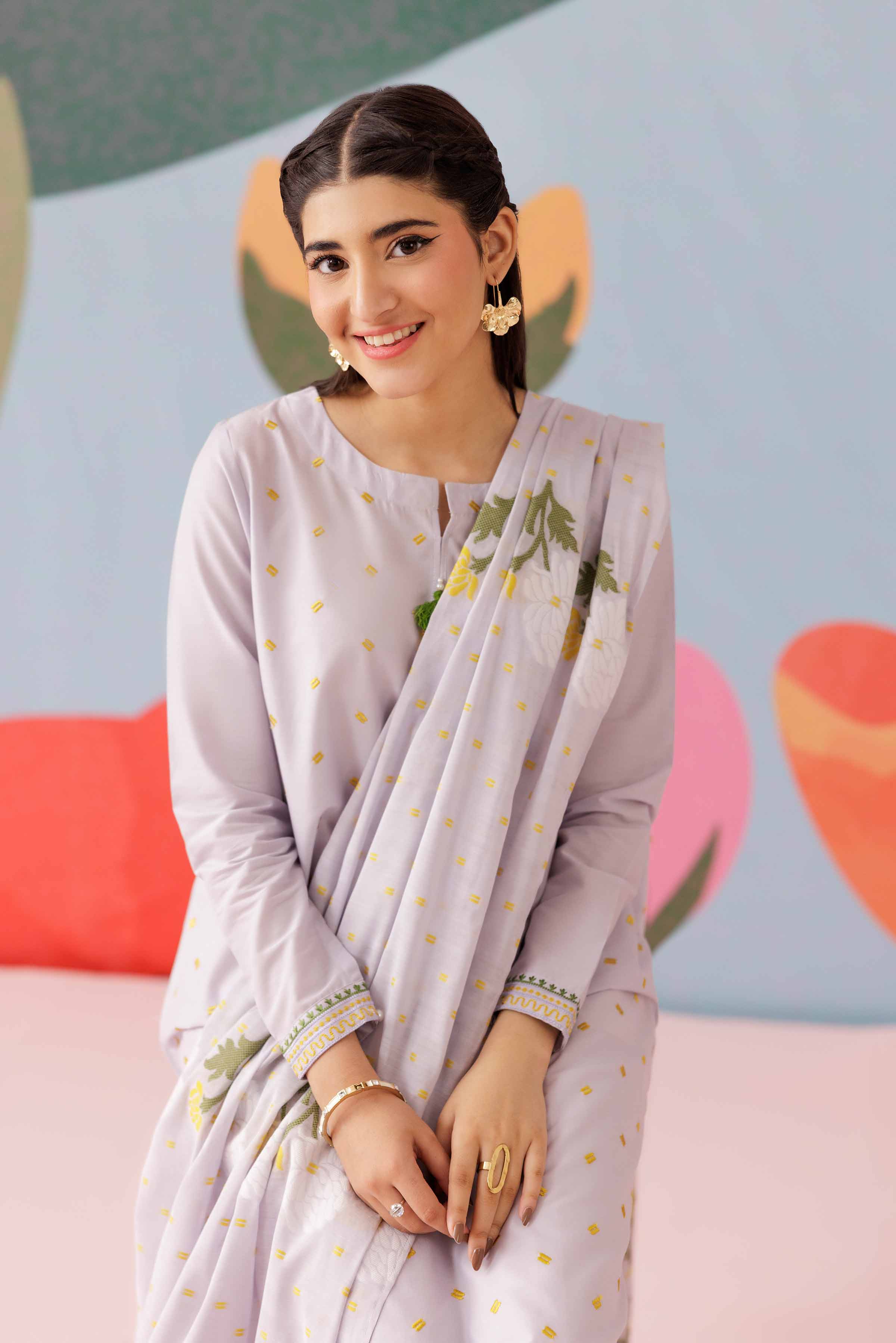 2 Piece - Embroidered Suit - PS25-262