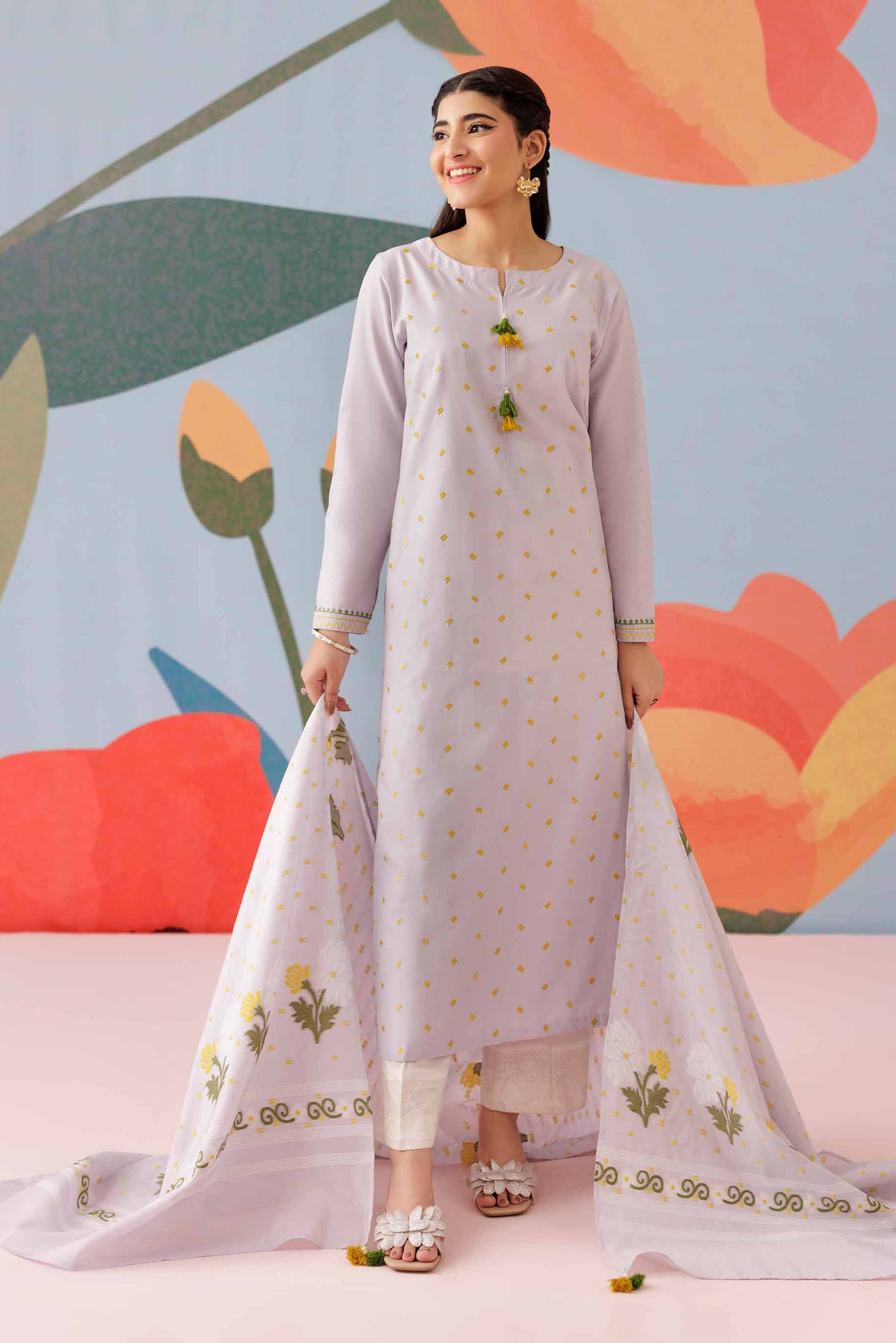 2 Piece - Embroidered Suit - PS25-262