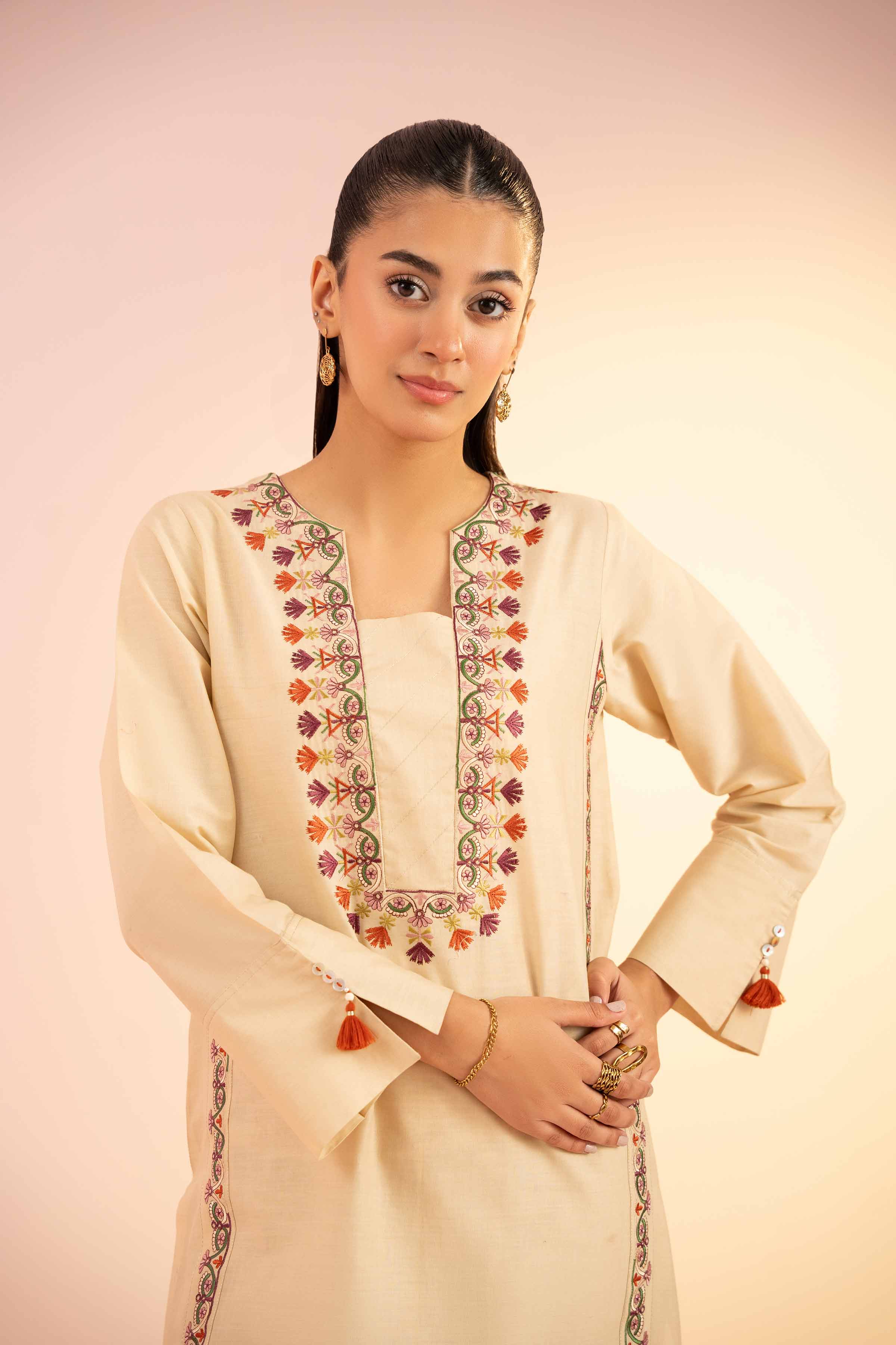 2 Piece - Embroidered Suit - PS25-38