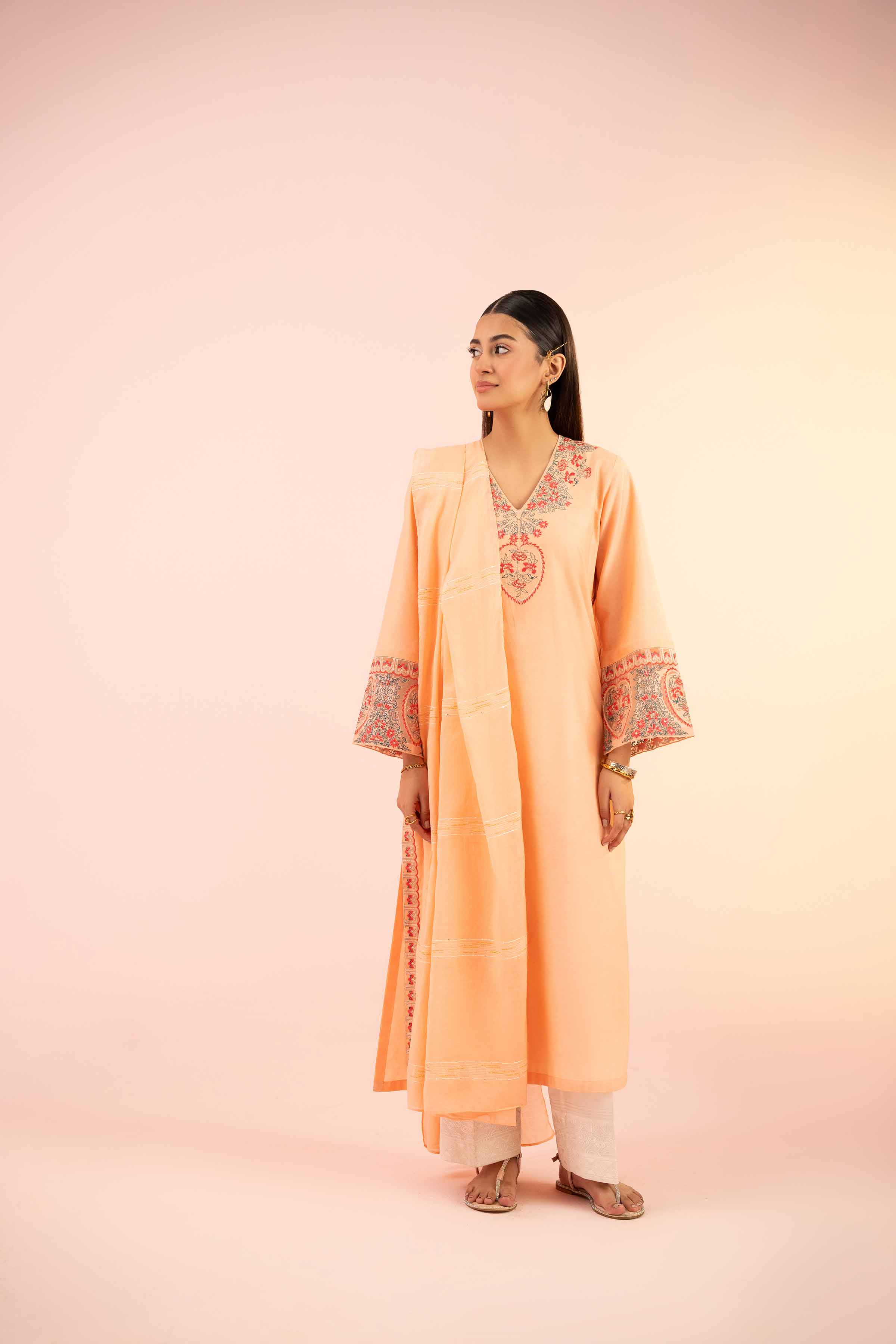 2 Piece - Embroidered Suit - PS25-54