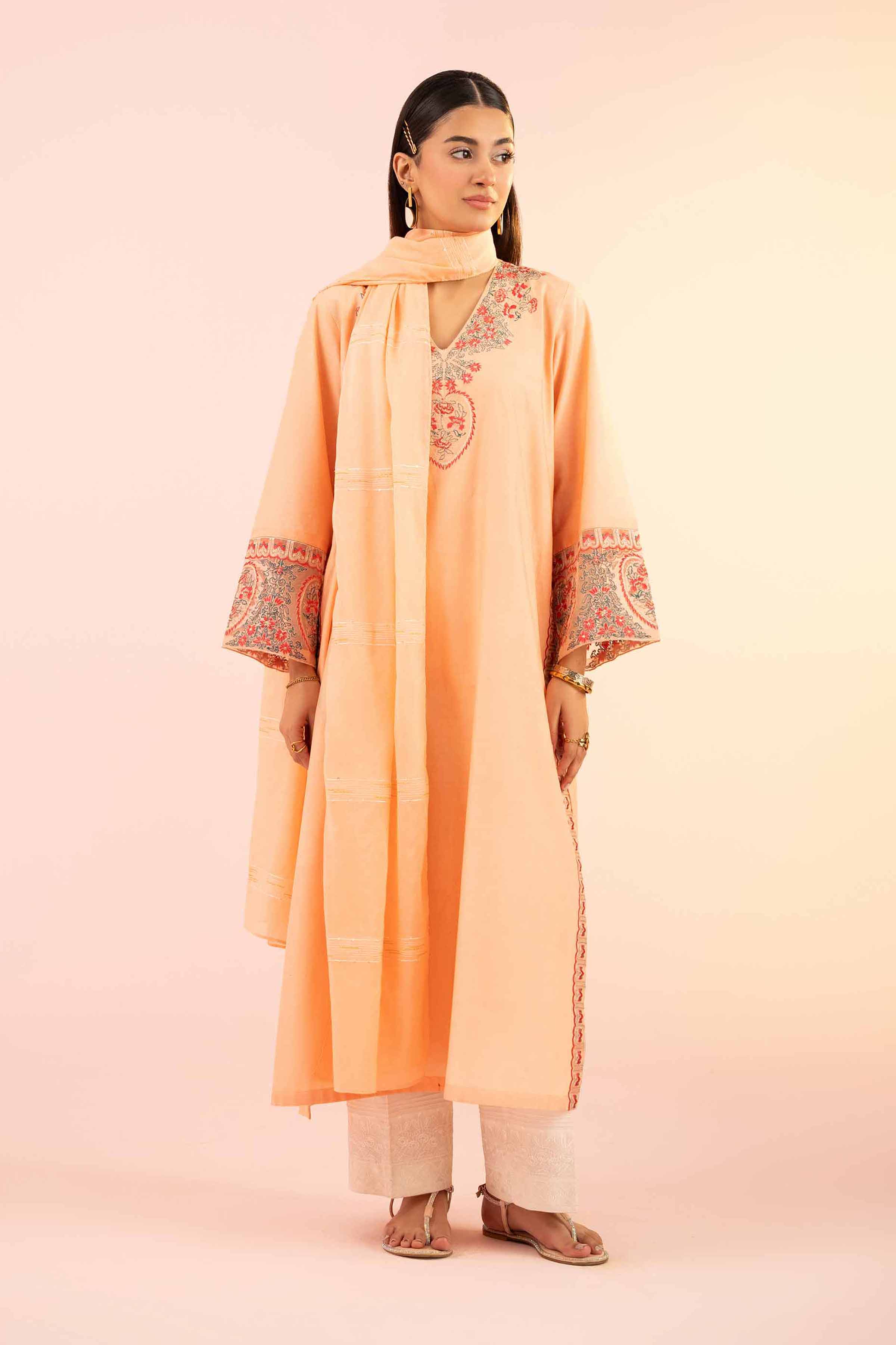 2 Piece - Embroidered Suit - PS25-54