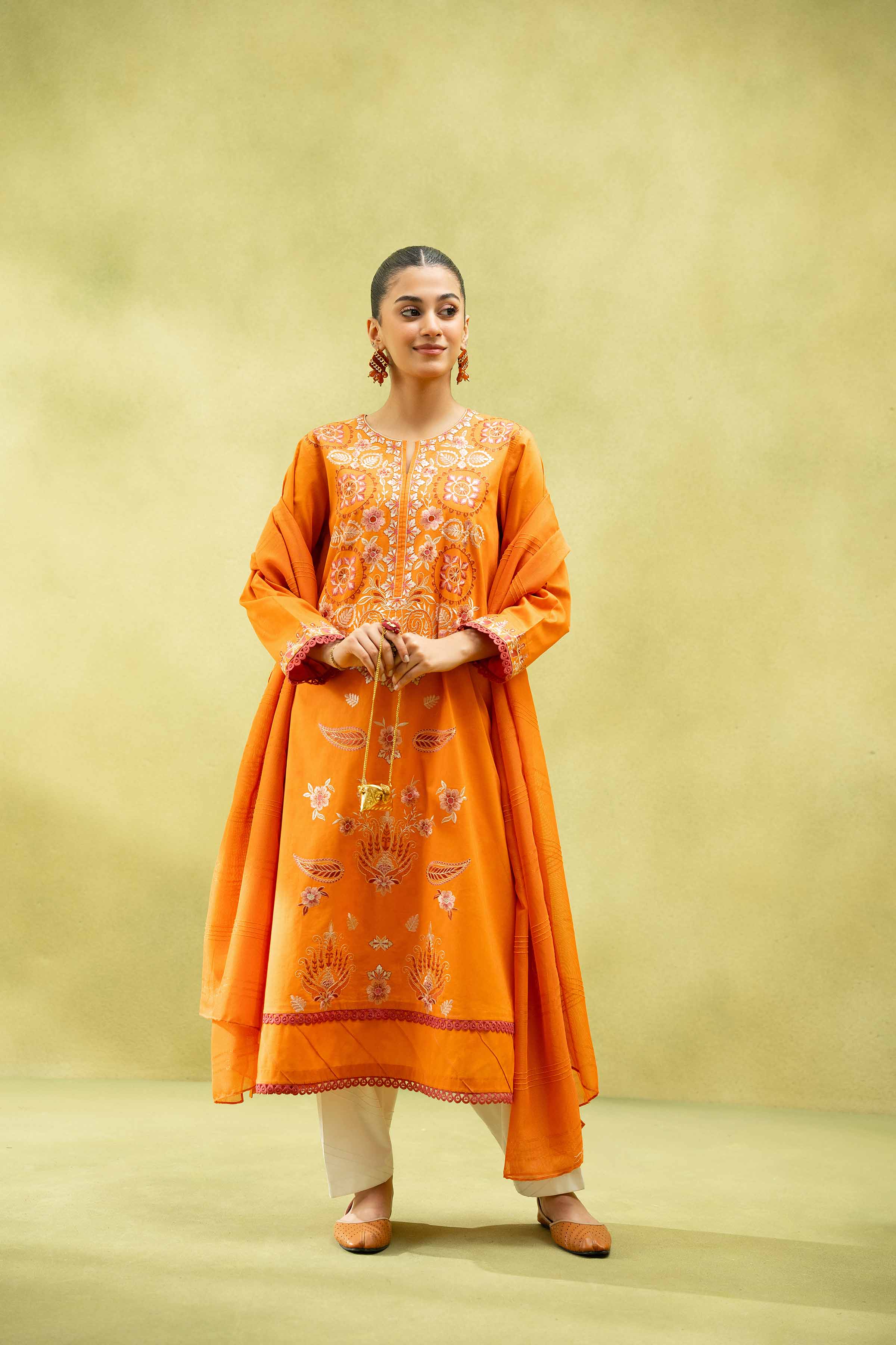 2 Piece - Embroidered Suit - PS25-63