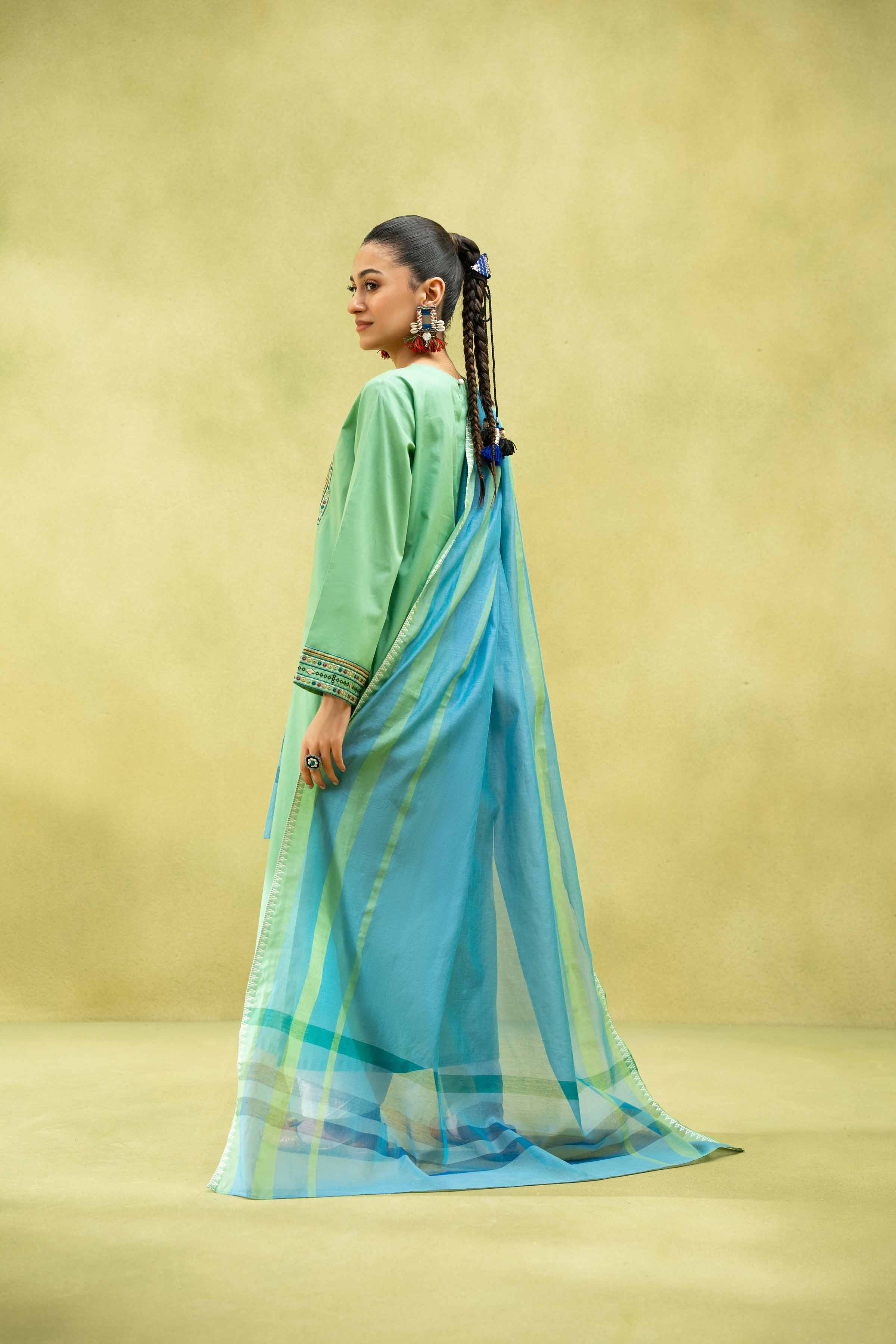 2 Piece - Embroidered Suit - PS25-92