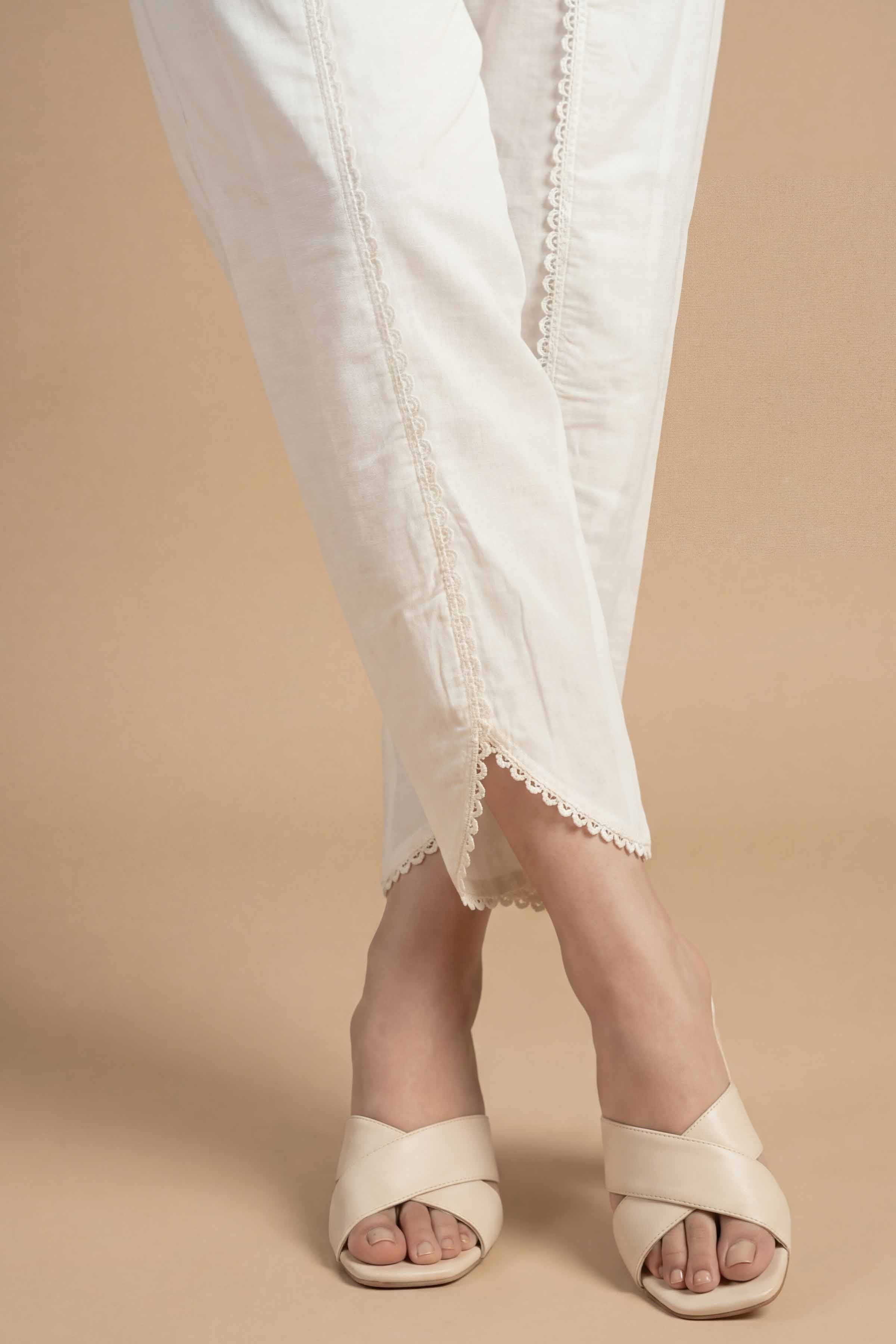 Basic Pants - PS26-197 White Cambric 1PC Solids READY TO WEAR