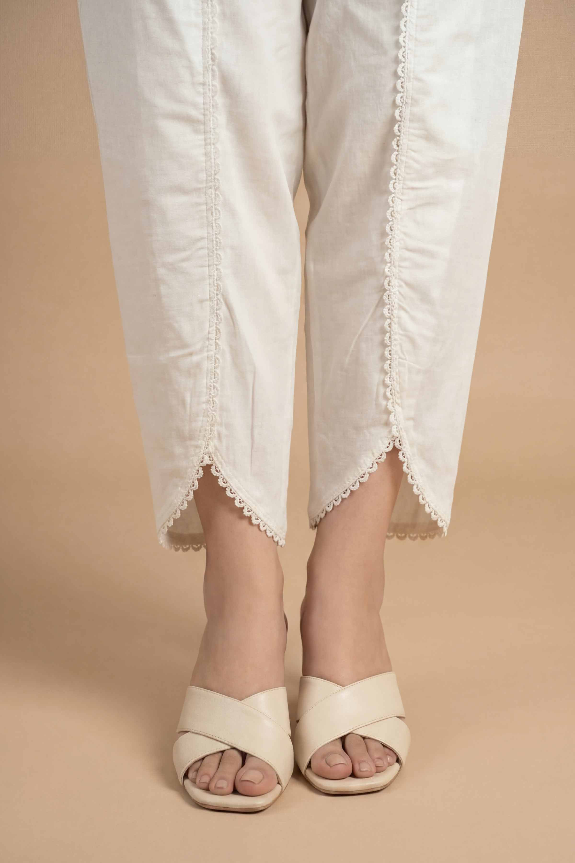 Basic Pants - PS26-197 White Cambric 1PC Solids READY TO WEAR