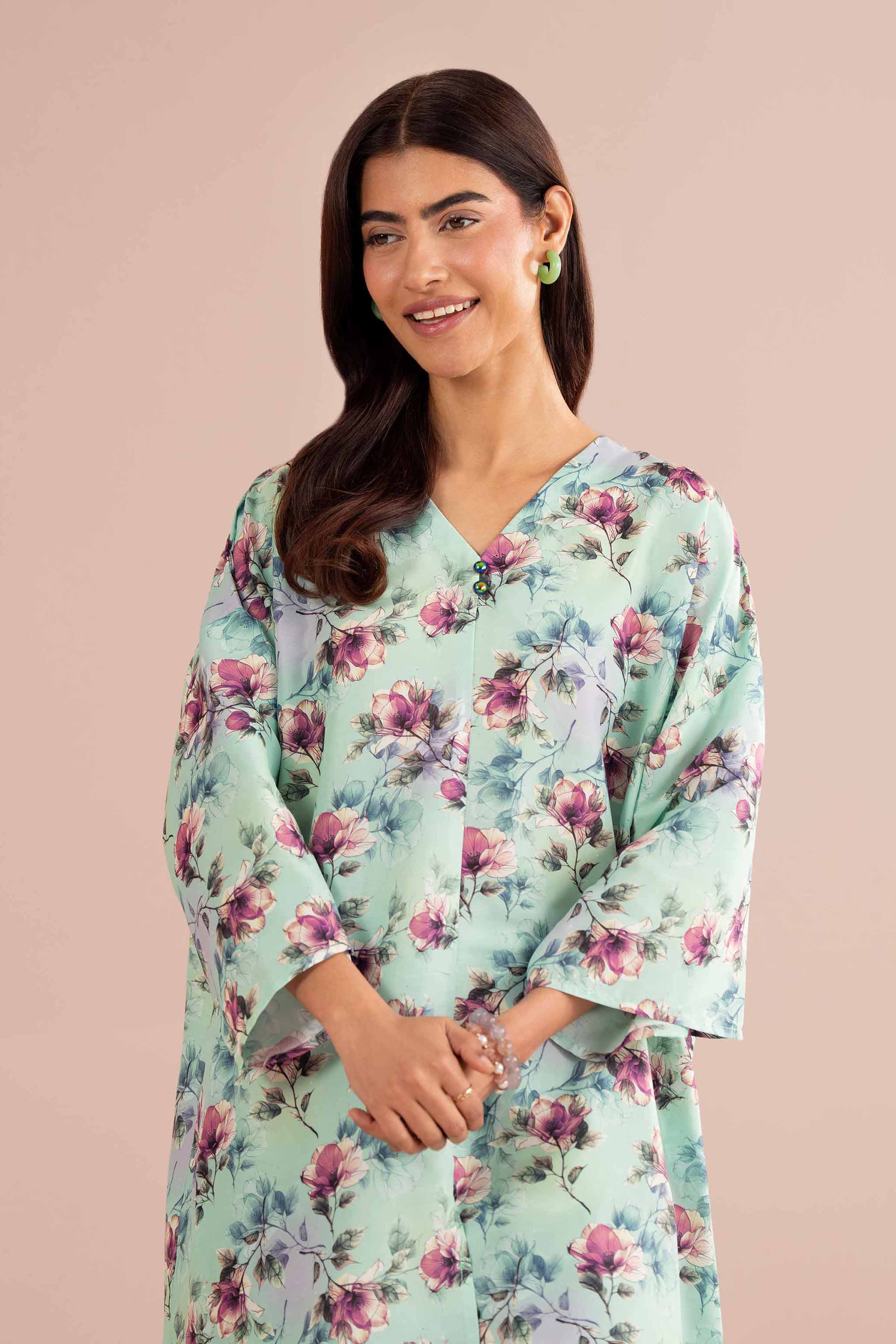 2 Piece - Printed Suit - PS26-67 Green Lawn 2PC Printed