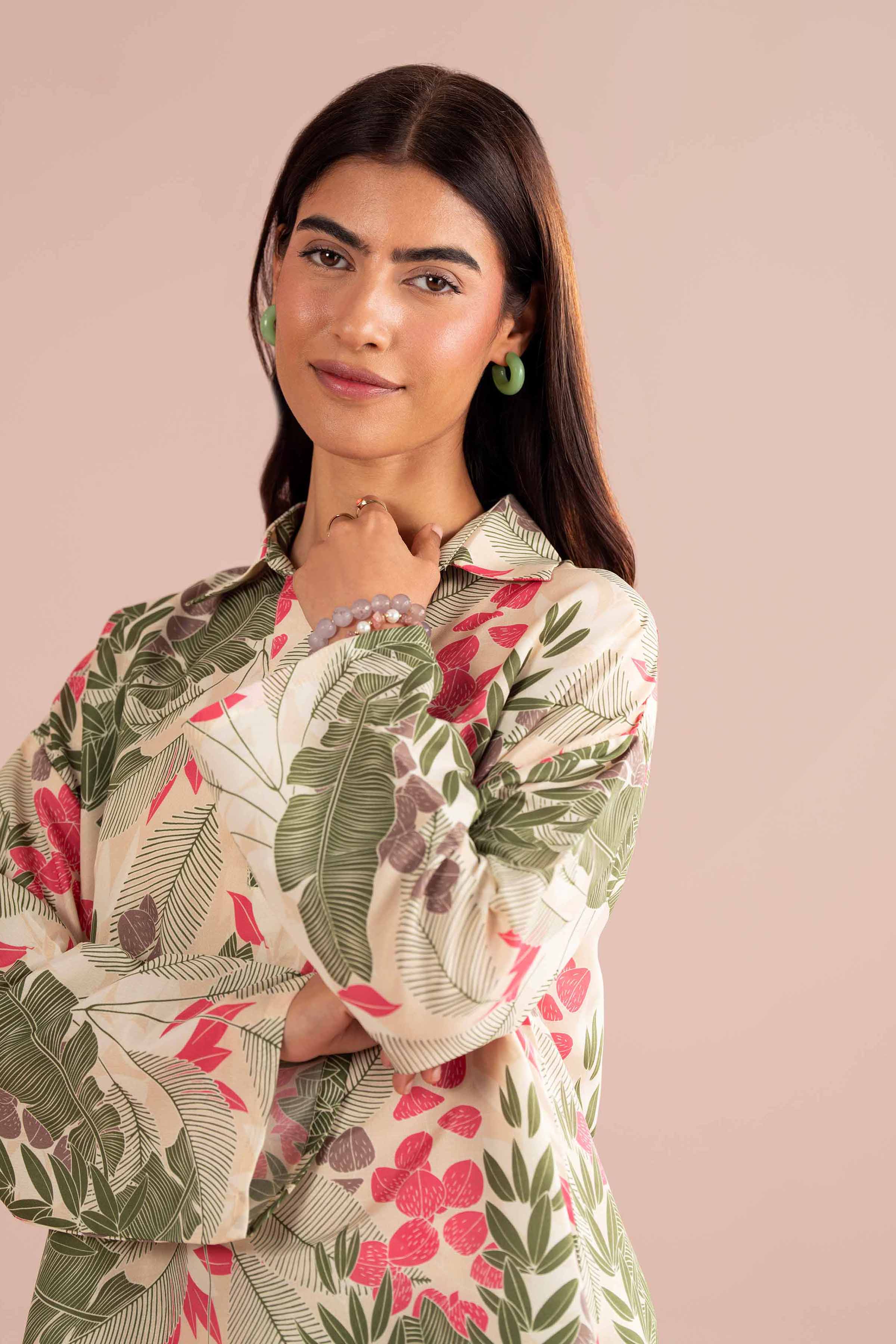 2 Piece - Printed Suit - PS26-68 Off White Lawn 2PC Printed READY TO WEAR