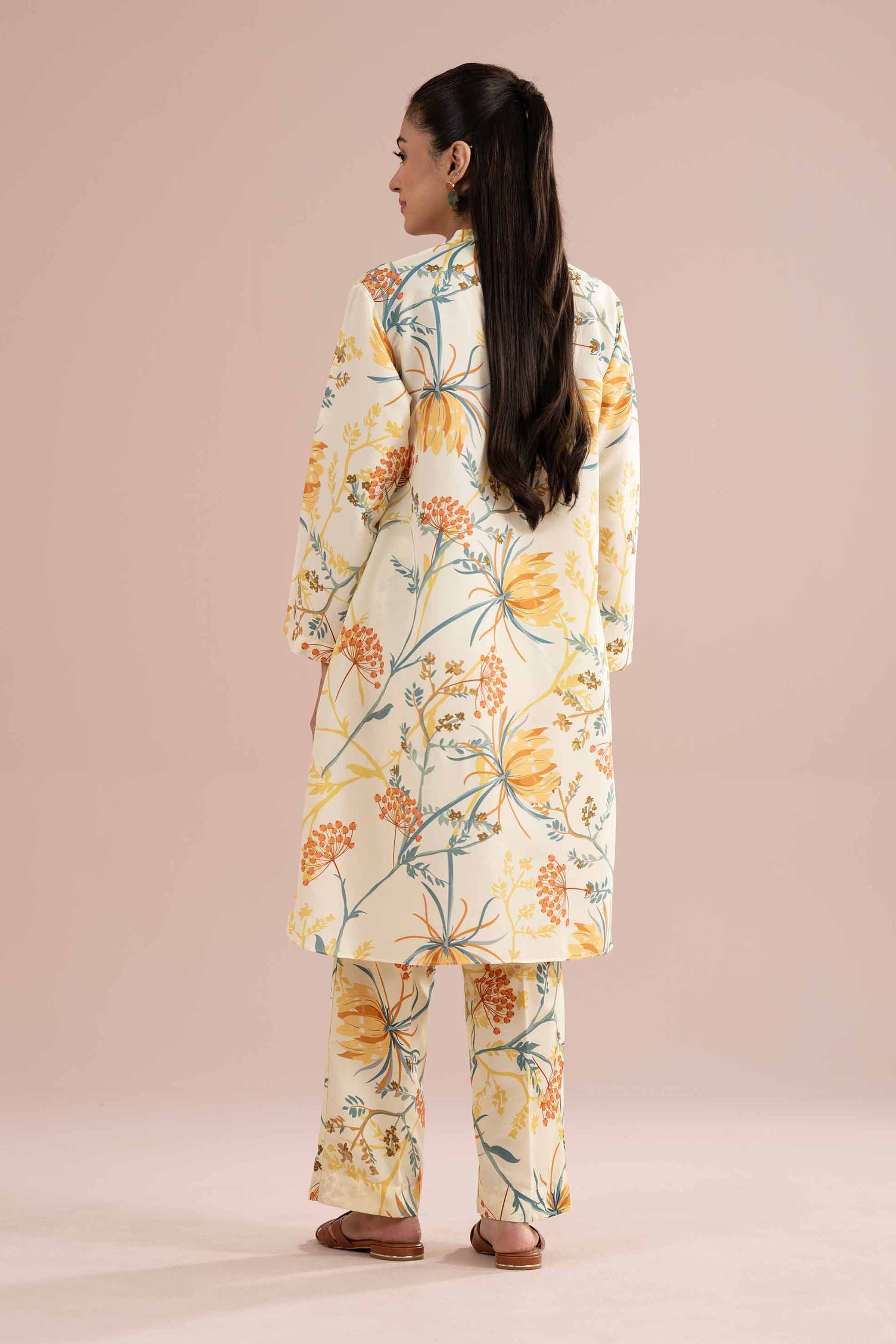 2 Piece - Printed Suit - PS26-69 Yellow Lawn 2PC Printed READY TO WEAR