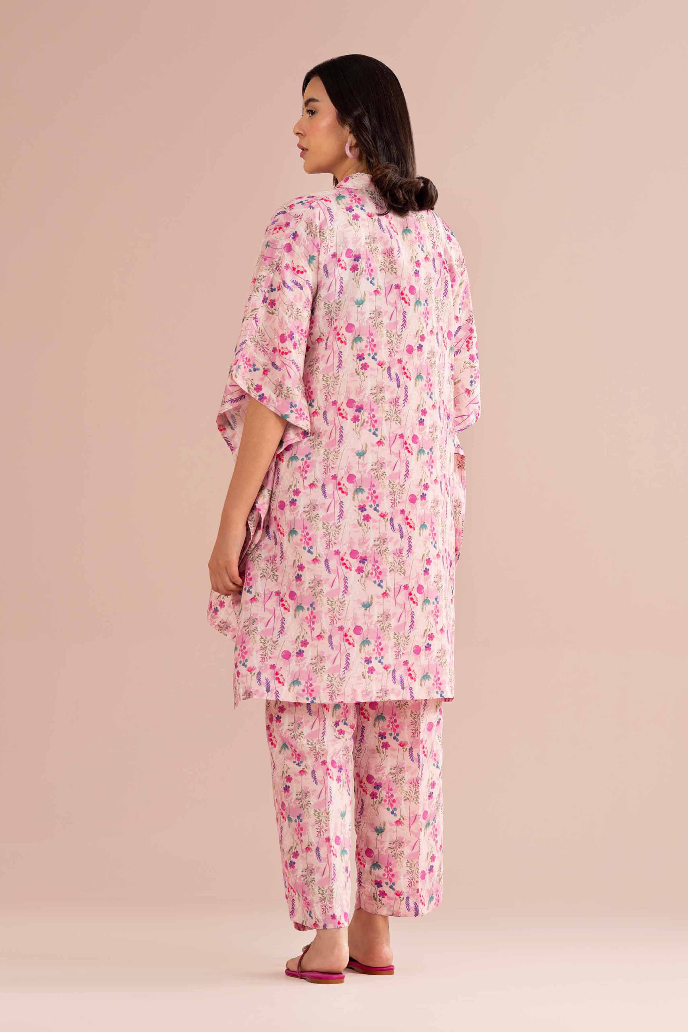 2 Piece - Printed Suit - PS26-76 Pink Lawn 2PC Printed READY TO WEAR