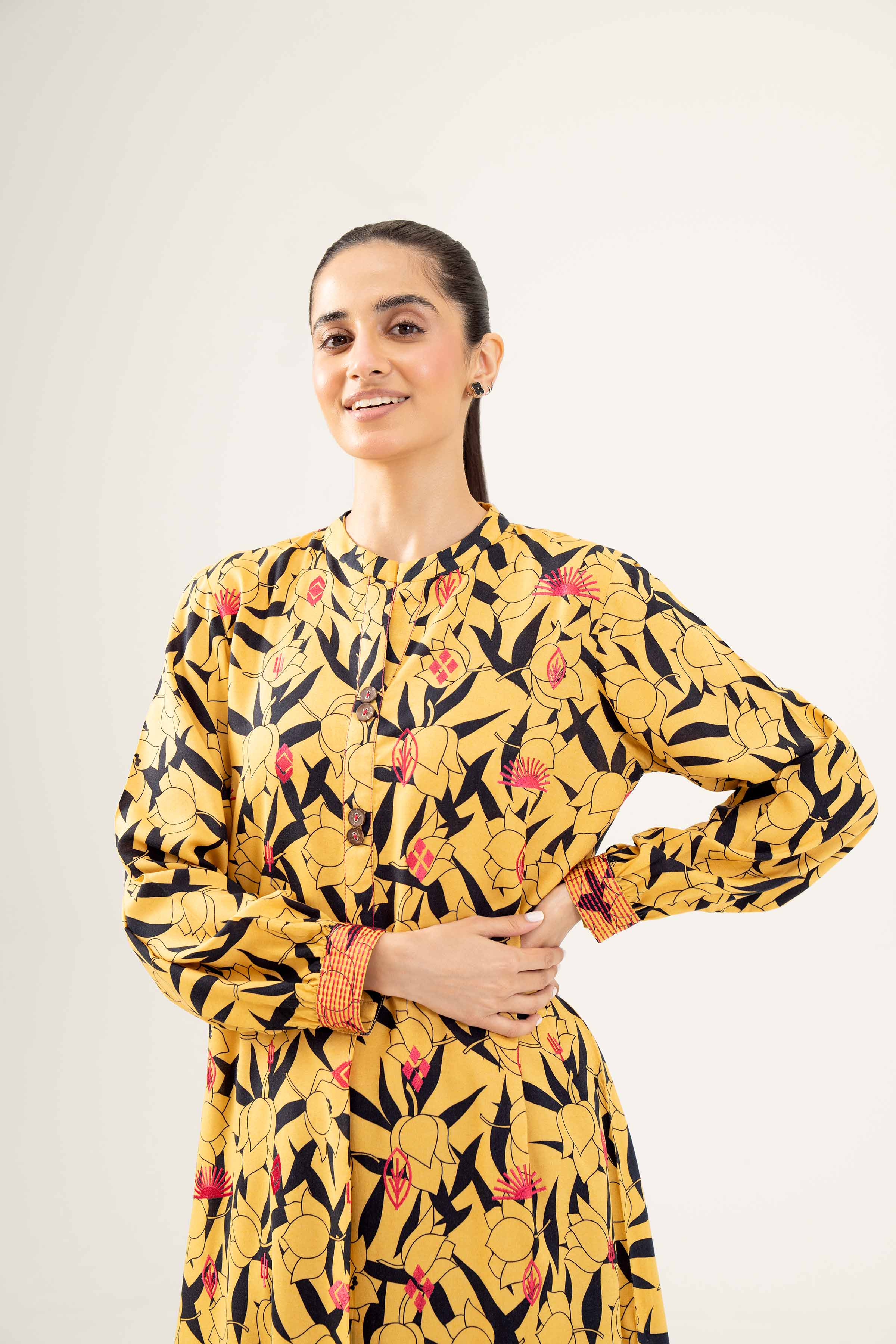 Printed Embroidered Shirt - PW24-244