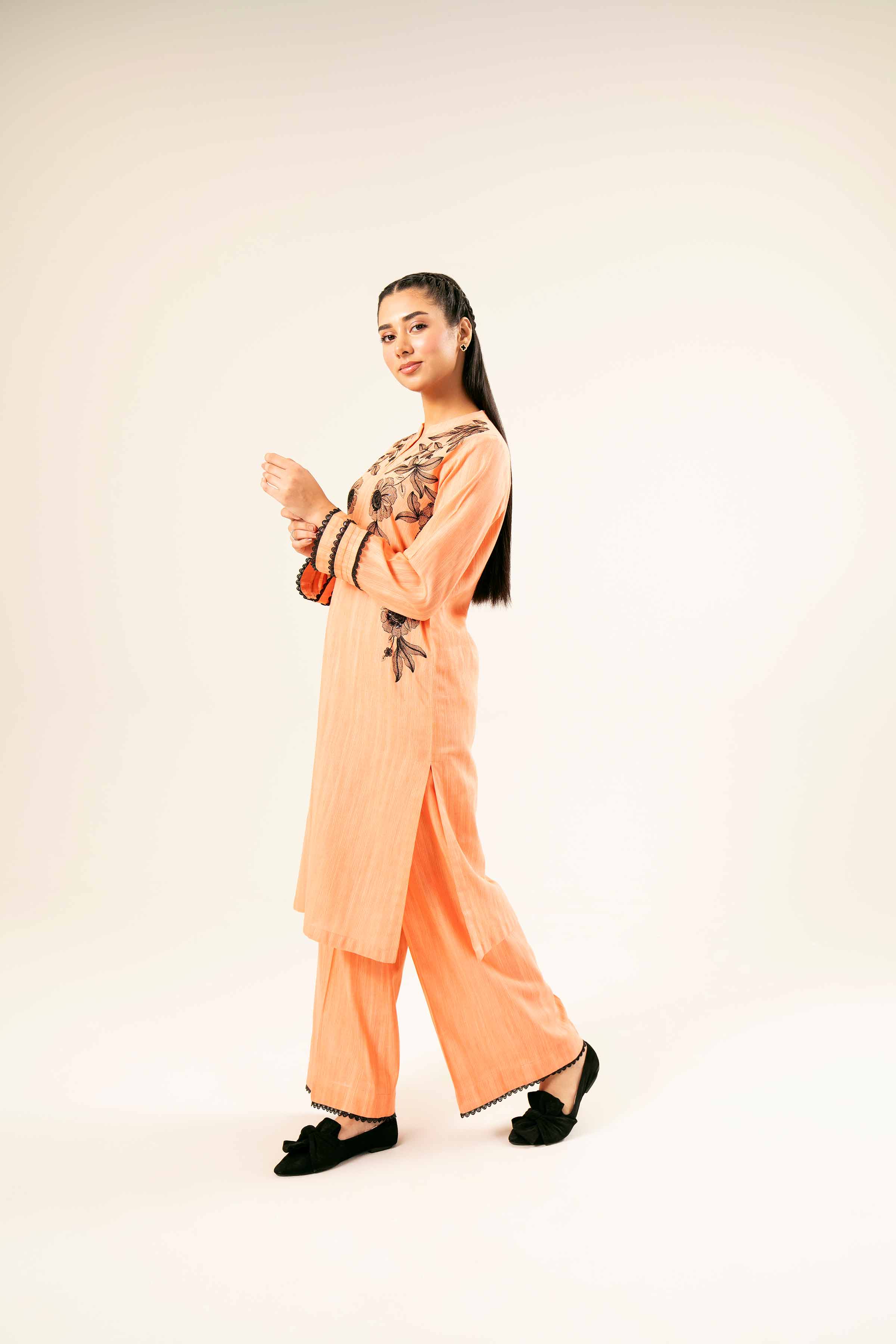 2 Piece - Embroidered Suit - PW24-361