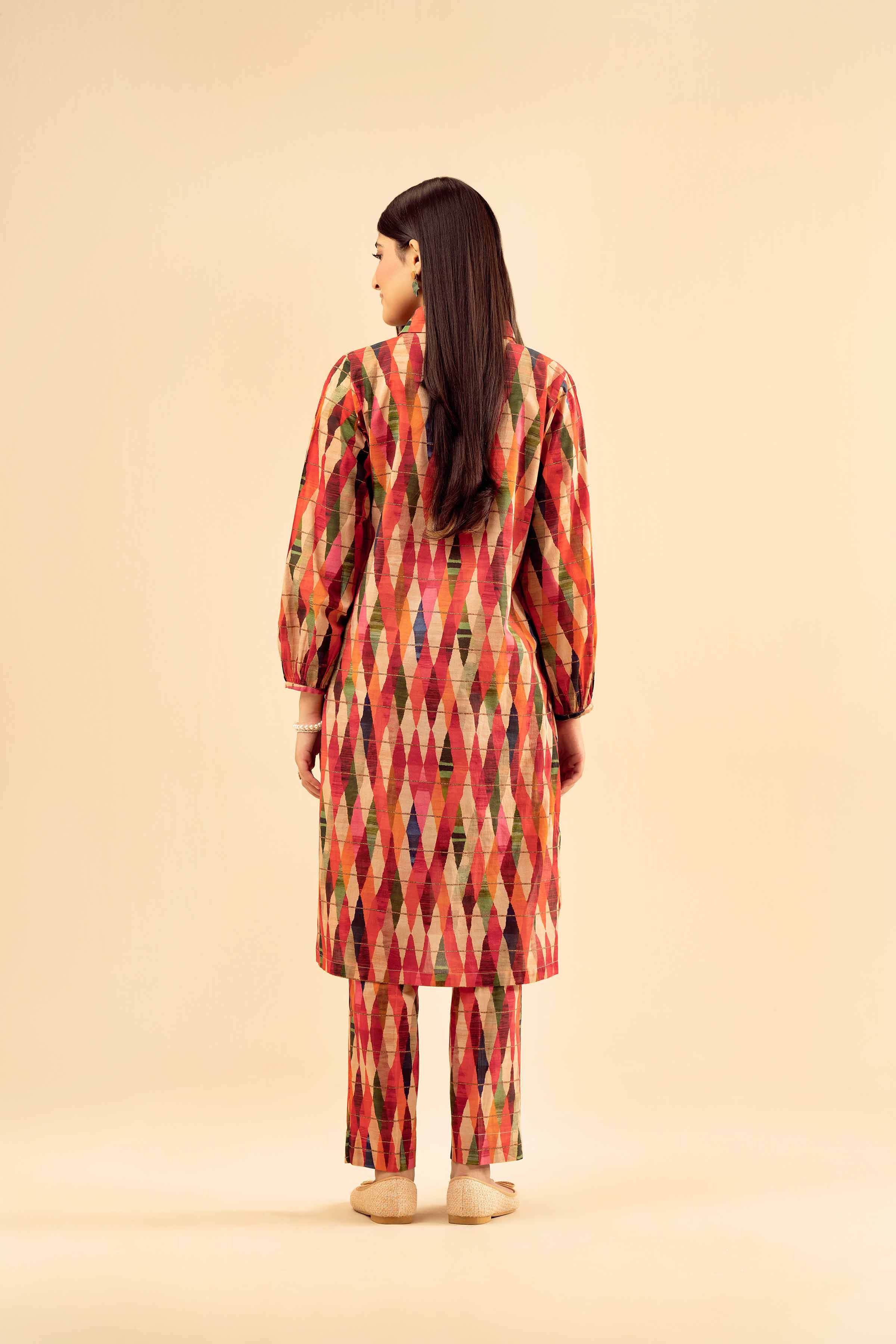 NISHATUAE - Multi Printed Cambric 2-piece Ready to wear Dress