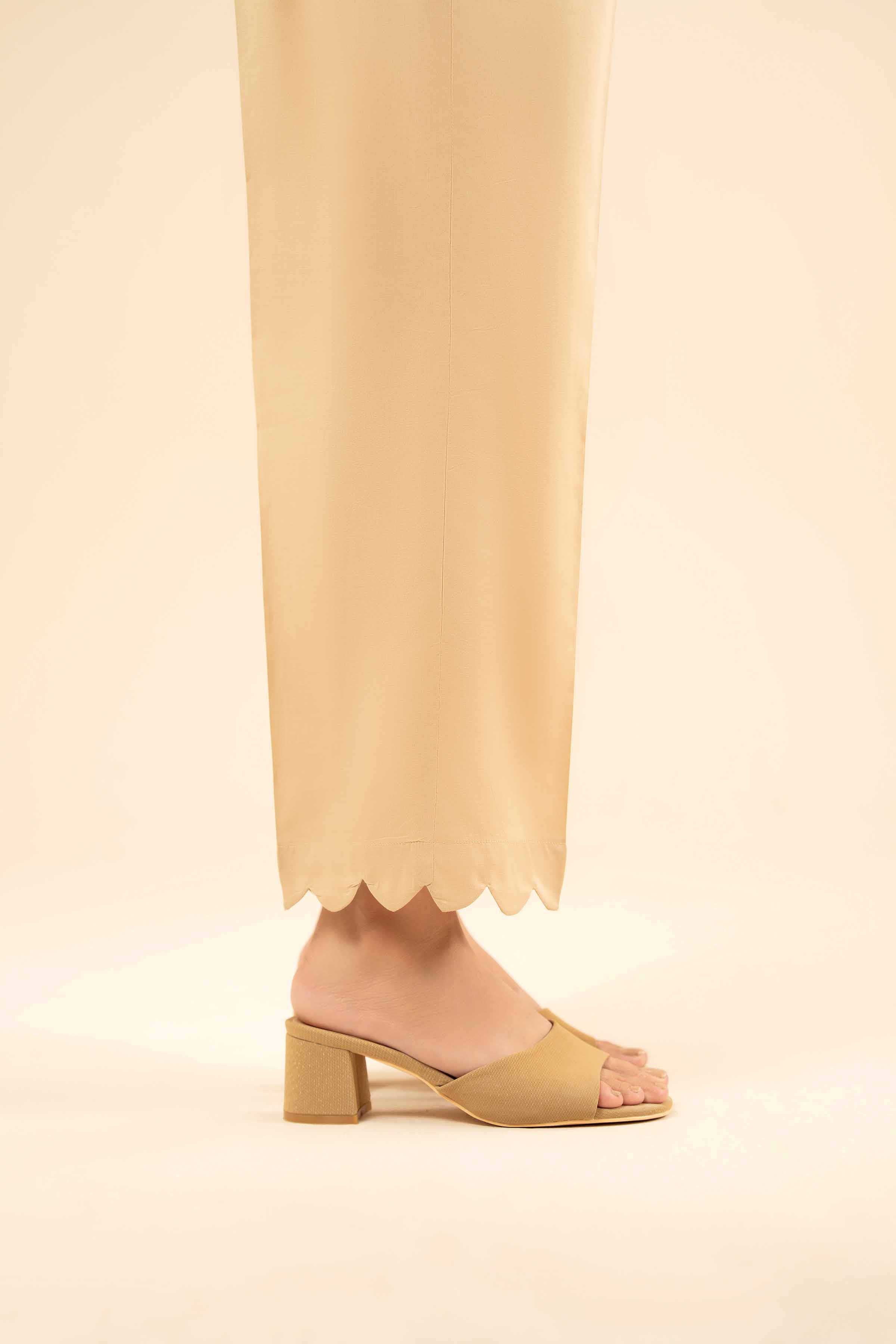 NISHATUAE - Yellow Solids Cambric Ready to wear Trousers