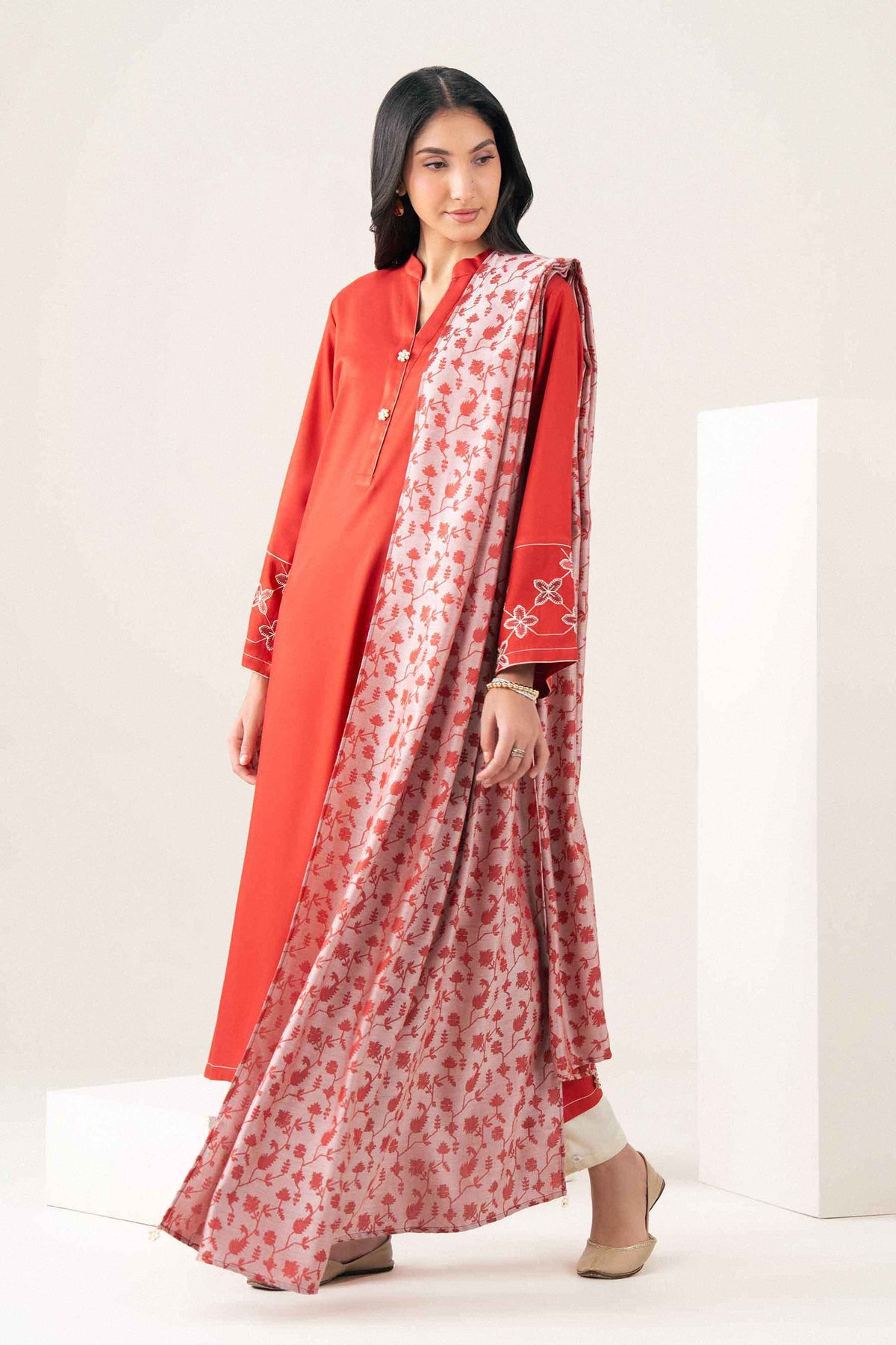 2 Piece - Embroidered Suit - PW25-176-for Women - Pret Collection | Nishat UAE | Shop Online
