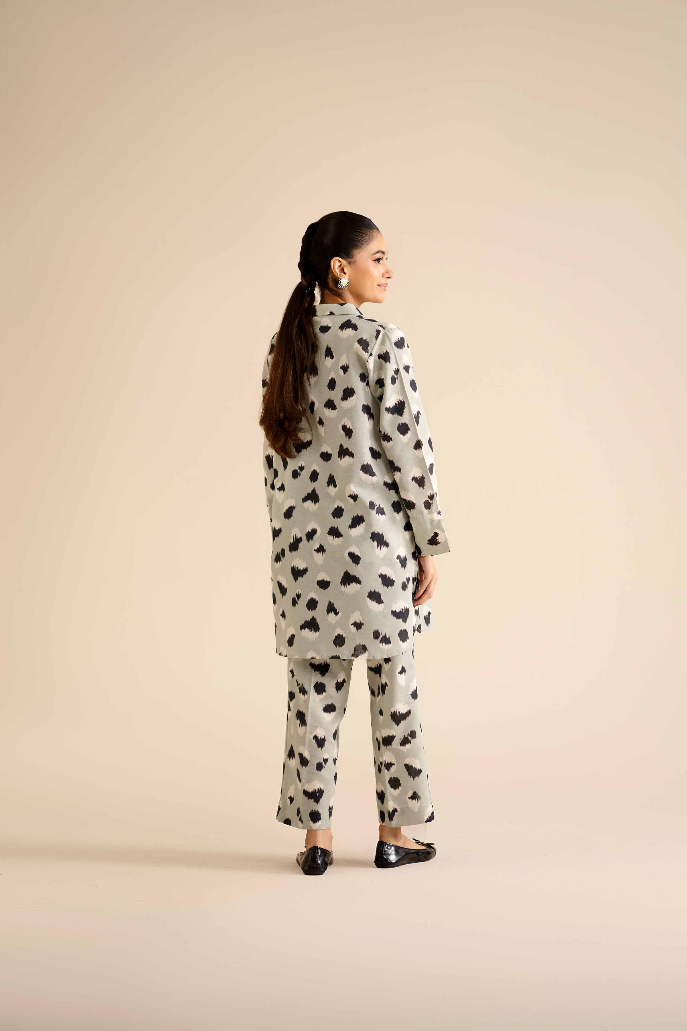 NISHATUAE - Green Printed Karandi 2-piece Ready to wear Dress