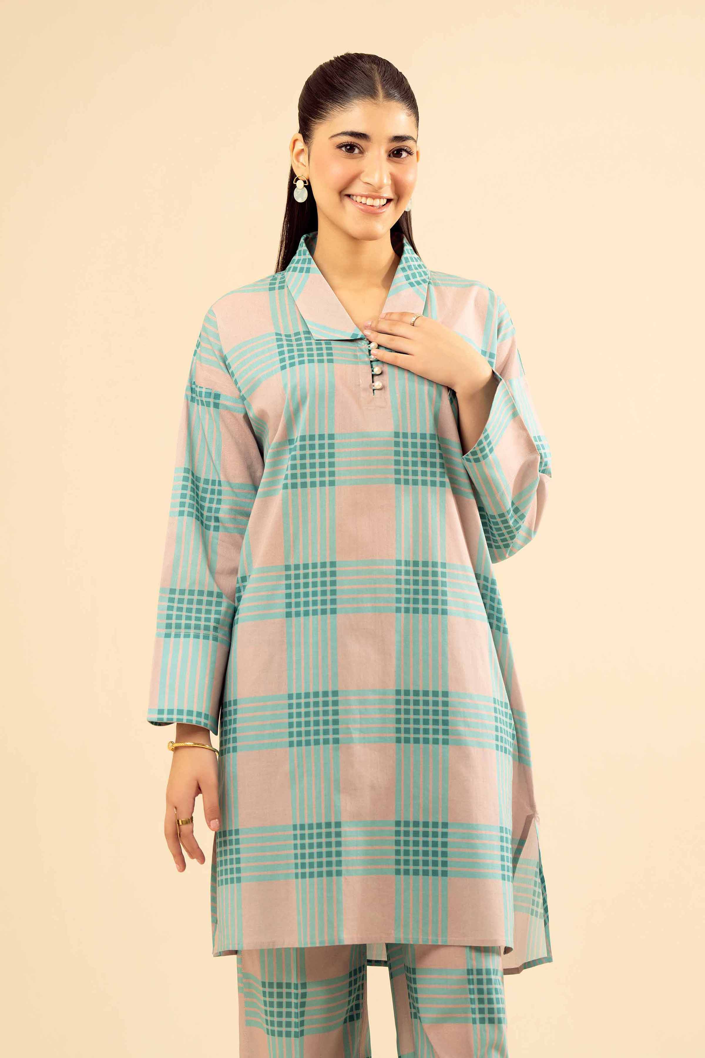 NISHATUAE - Multi Printed Cambric 2-piece Ready to wear Dress