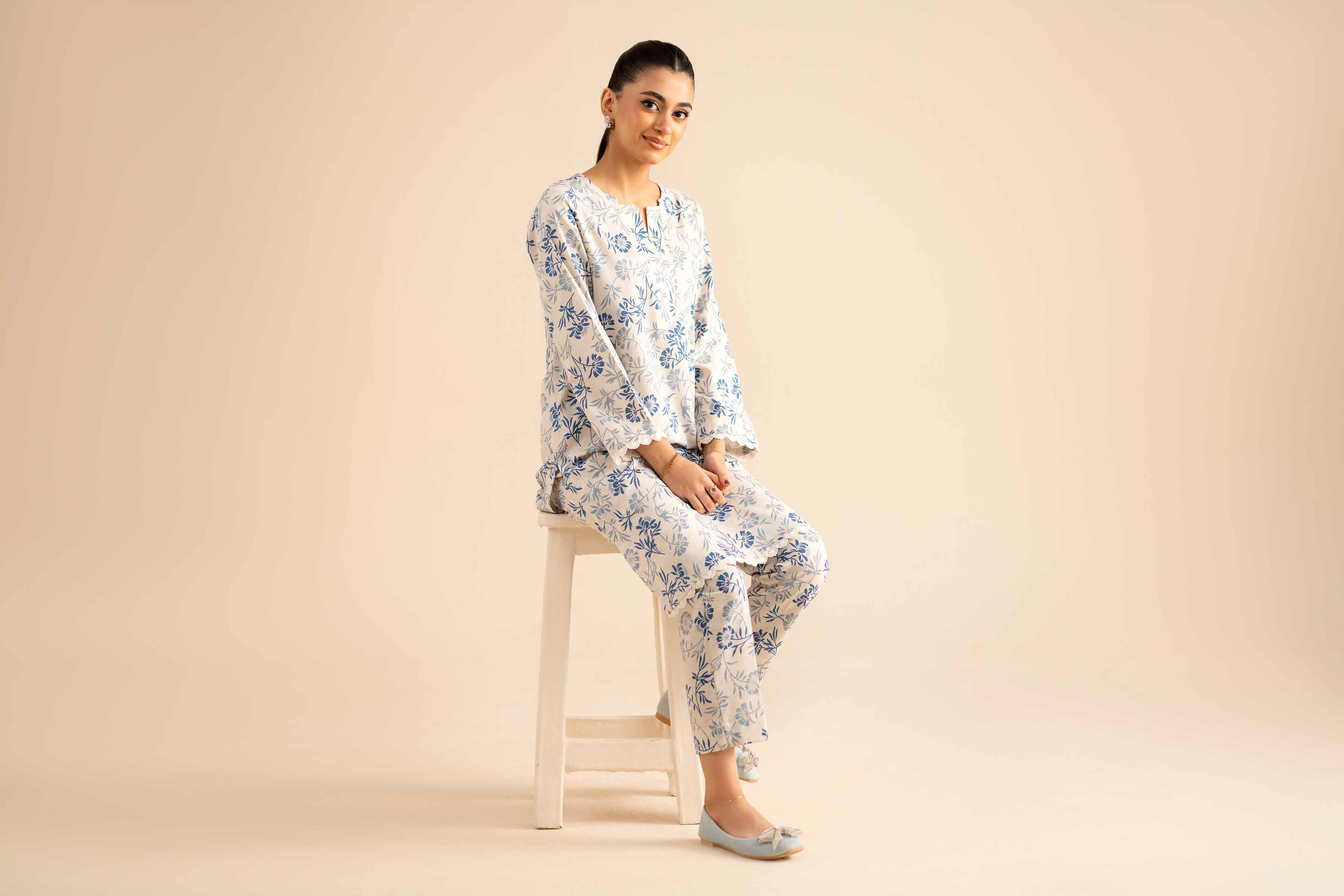 NISHATUAE - Multi Printed Karandi 2-piece Ready to wear Dress