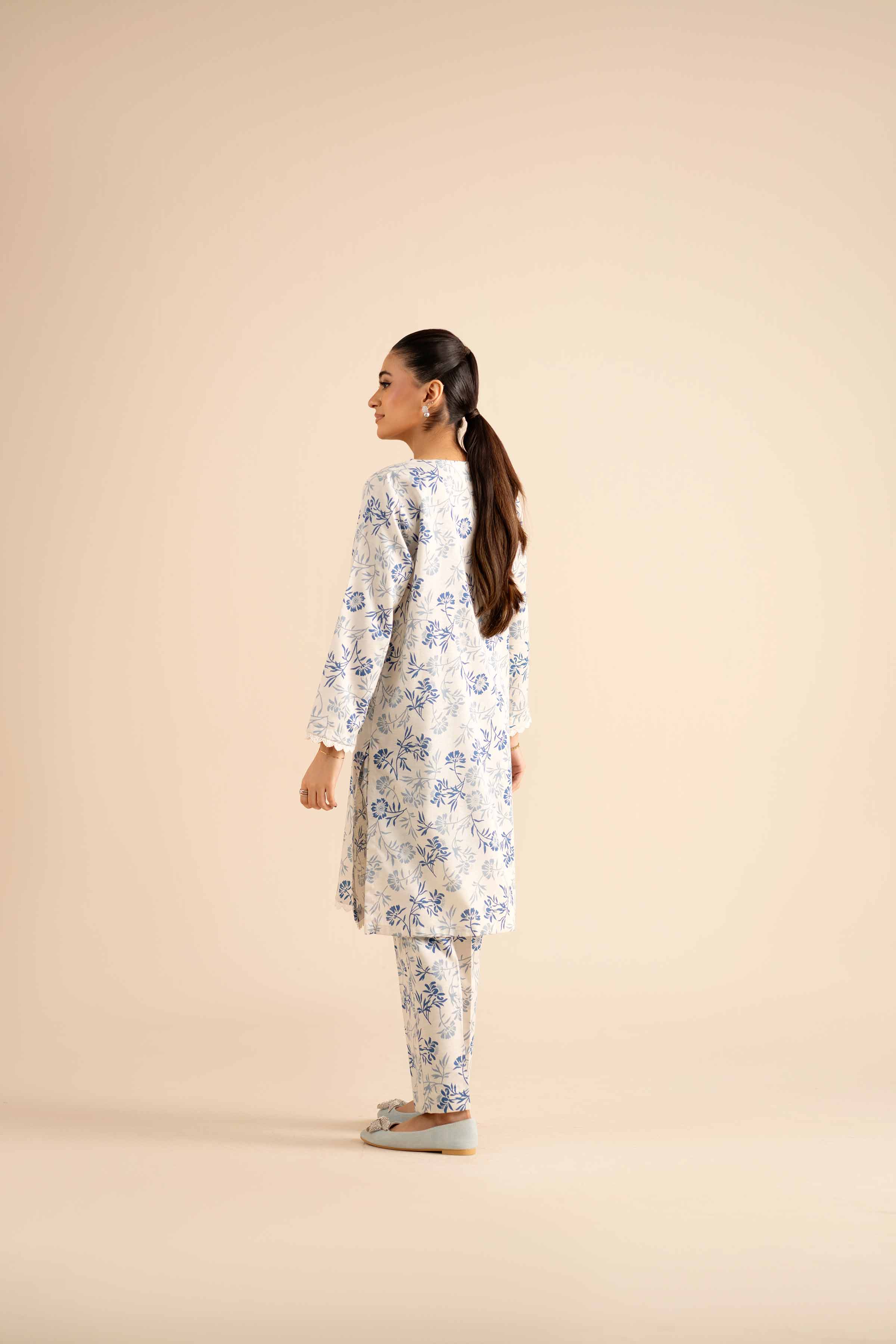 NISHATUAE - Multi Printed Karandi 2-piece Ready to wear Dress
