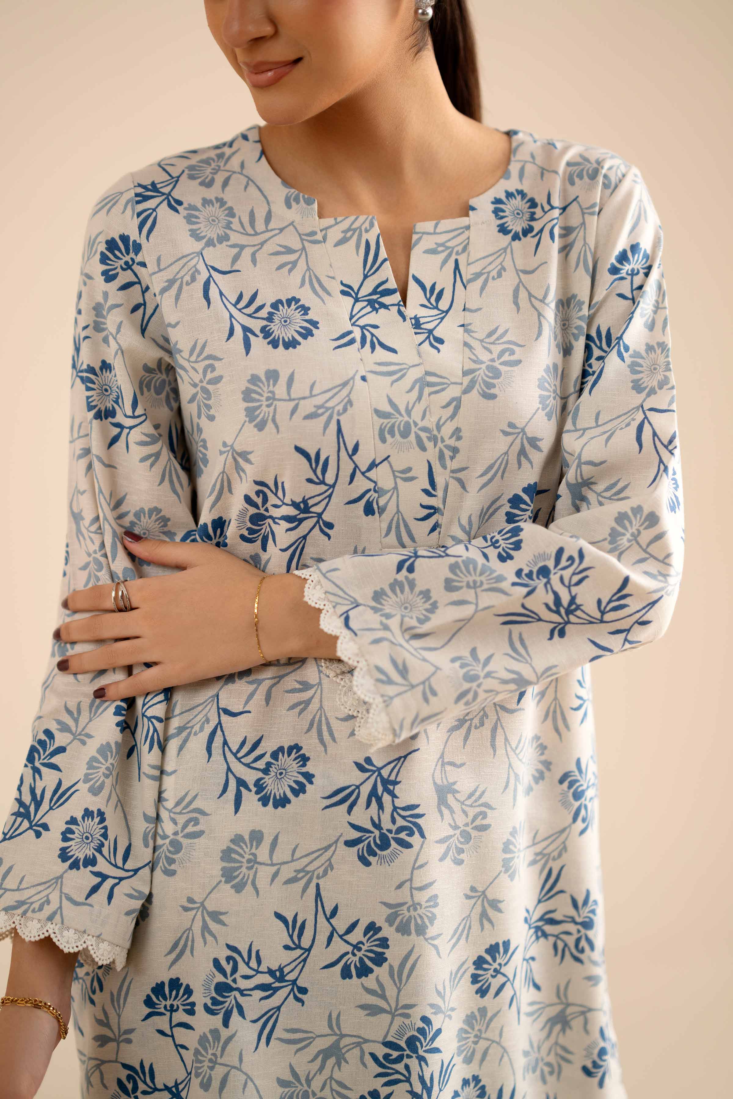 NISHATUAE - Multi Printed Karandi 2-piece Ready to wear Dress