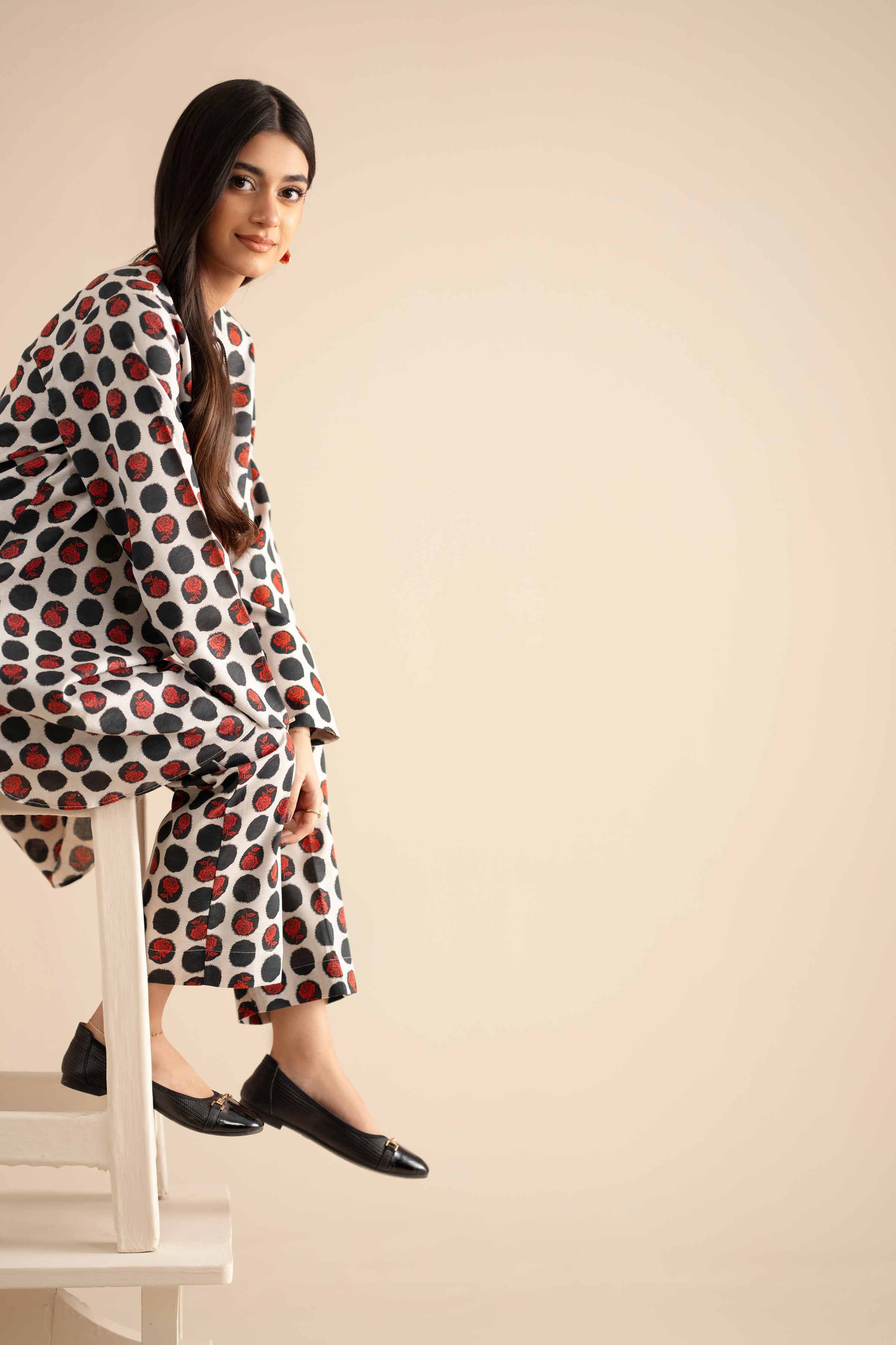 NISHATUAE - Multi Printed Karandi 2-piece Ready to wear Dress