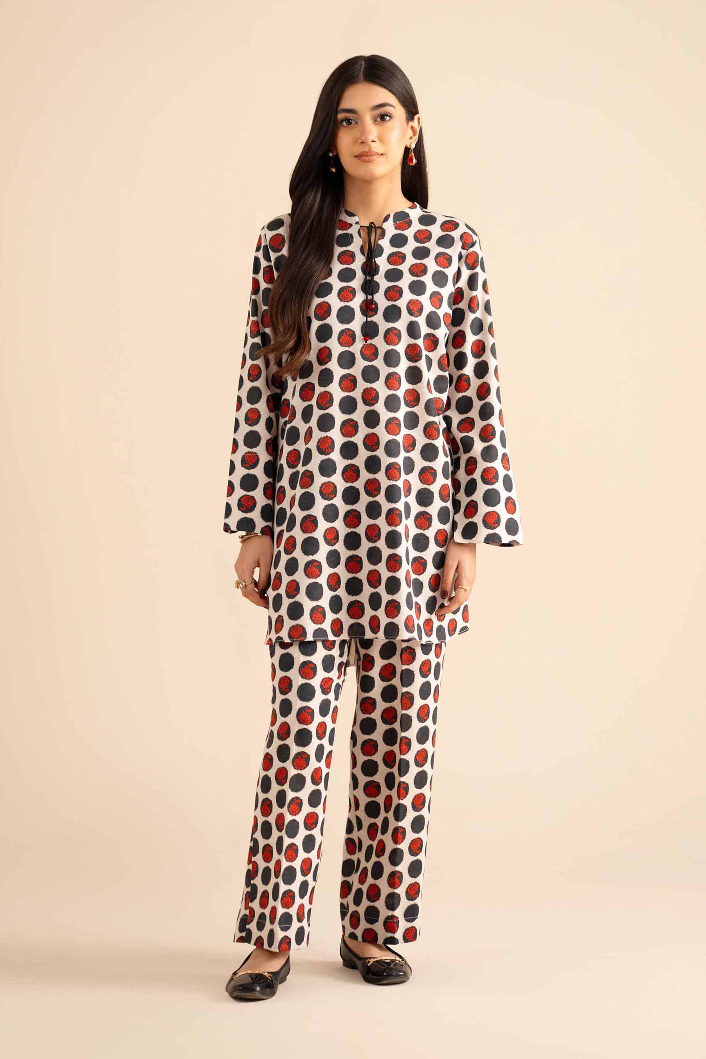 NISHATUAE - Multi Printed Karandi 2-piece Ready to wear Dress