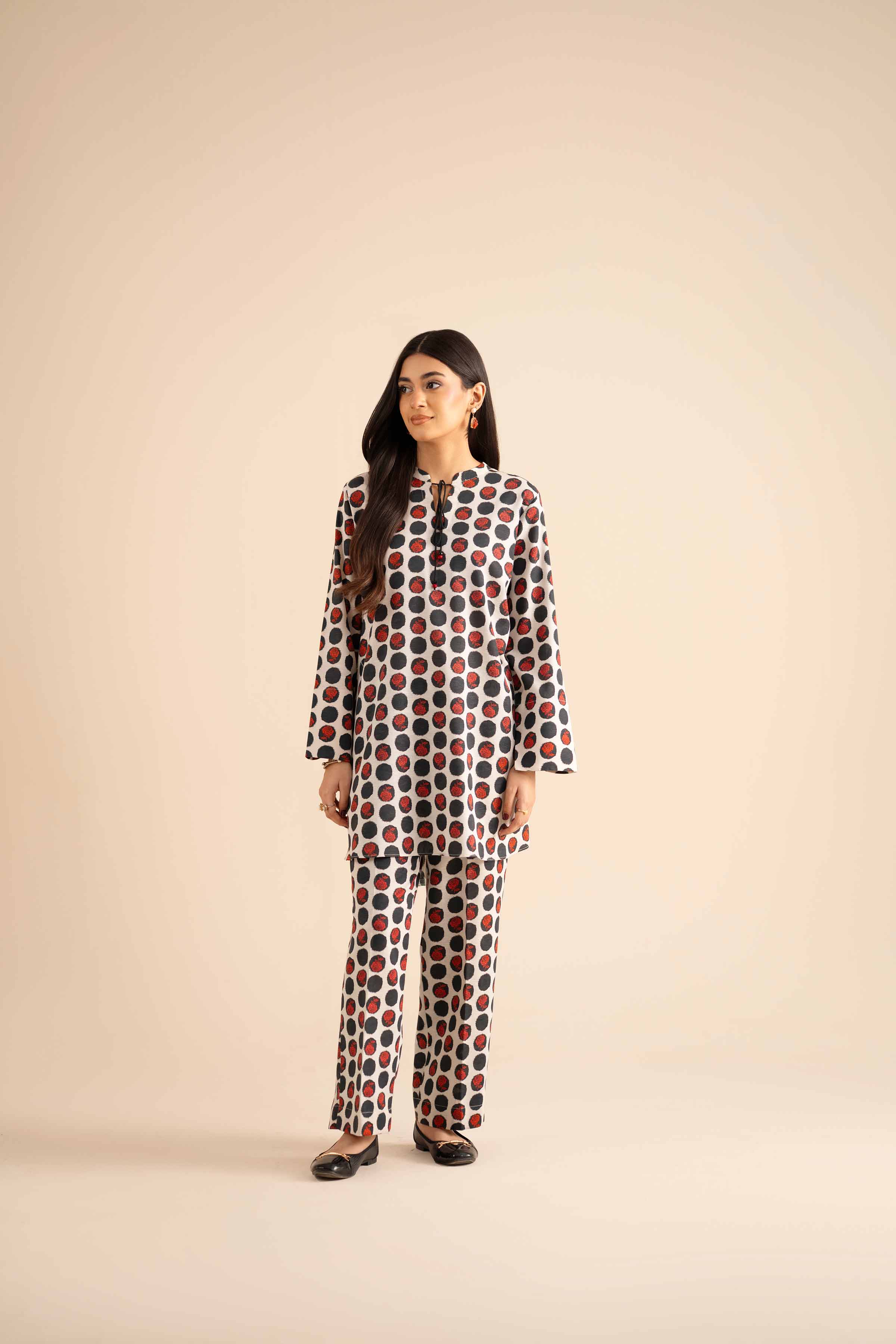 NISHATUAE - Multi Printed Karandi 2-piece Ready to wear Dress