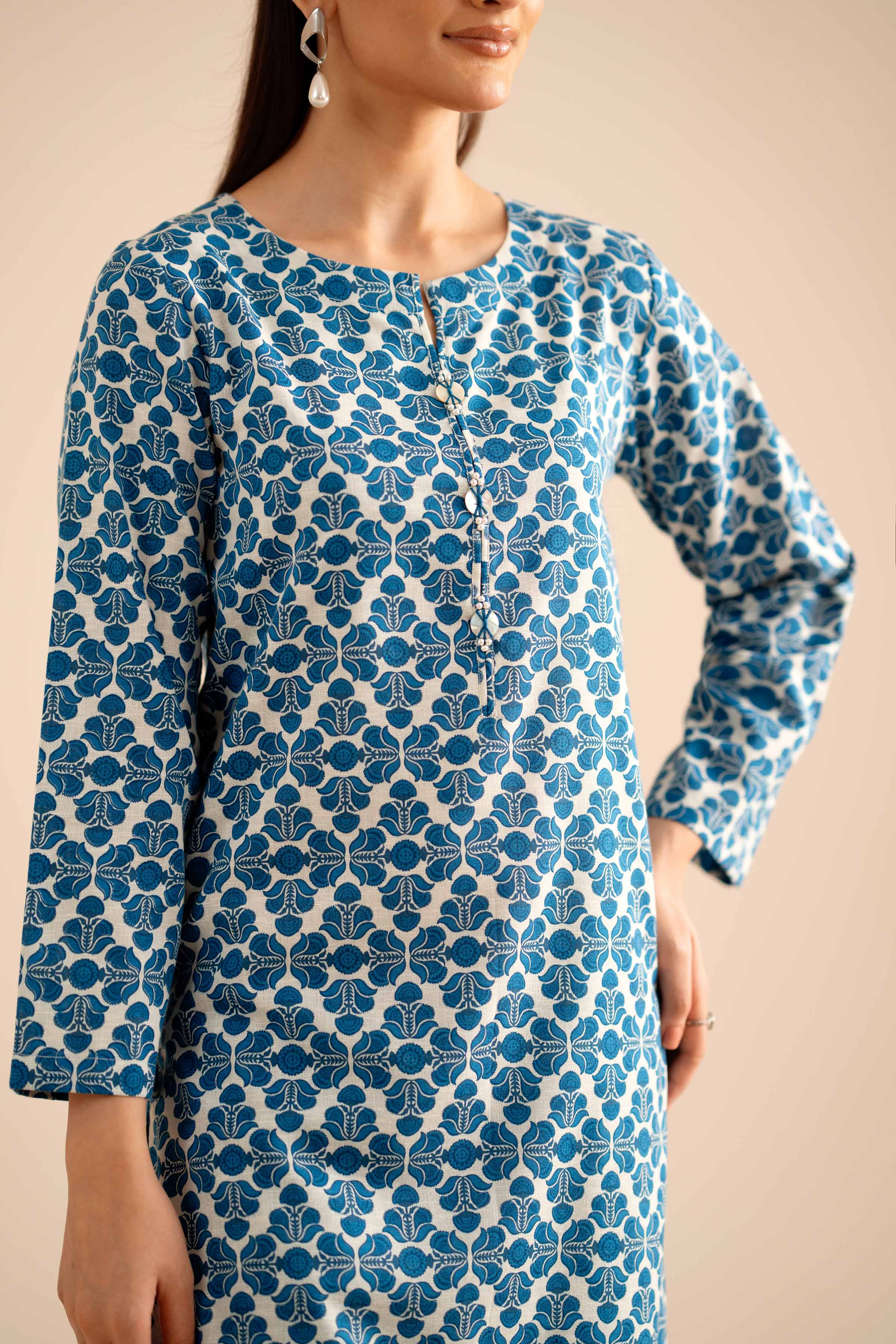 NISHATUAE - Multi Printed Karandi 2-piece Ready to wear Dress