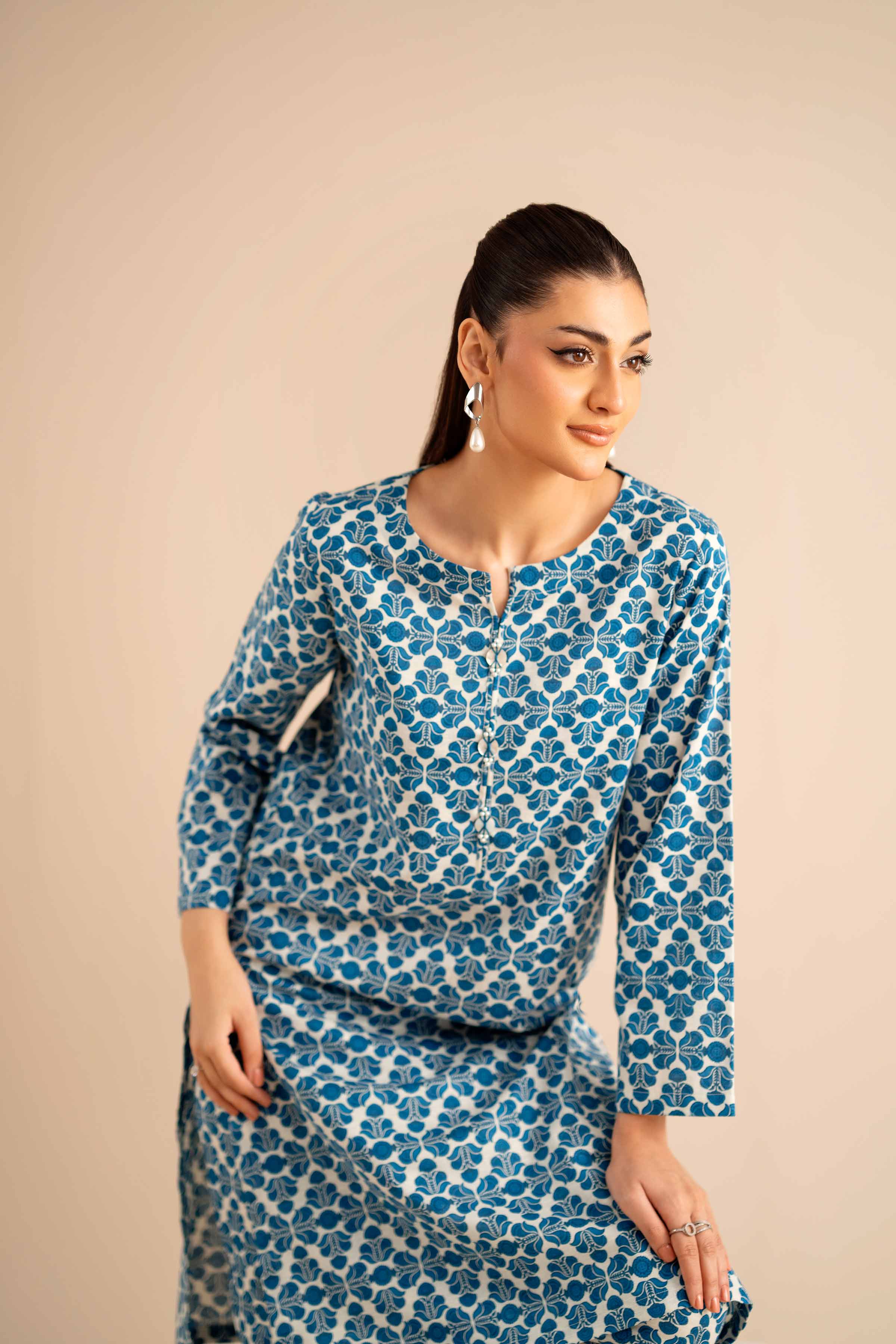 NISHATUAE - Multi Printed Karandi 2-piece Ready to wear Dress