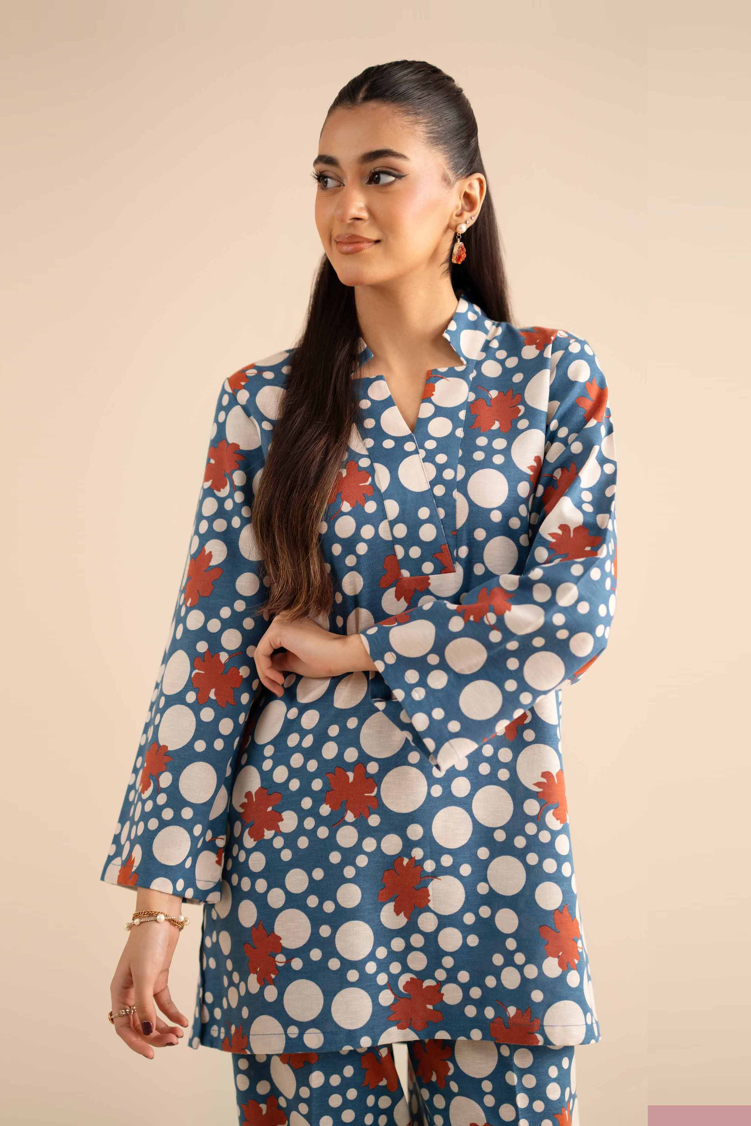 NISHATUAE - Multi Solids Karandi 2-piece Ready to wear Dress