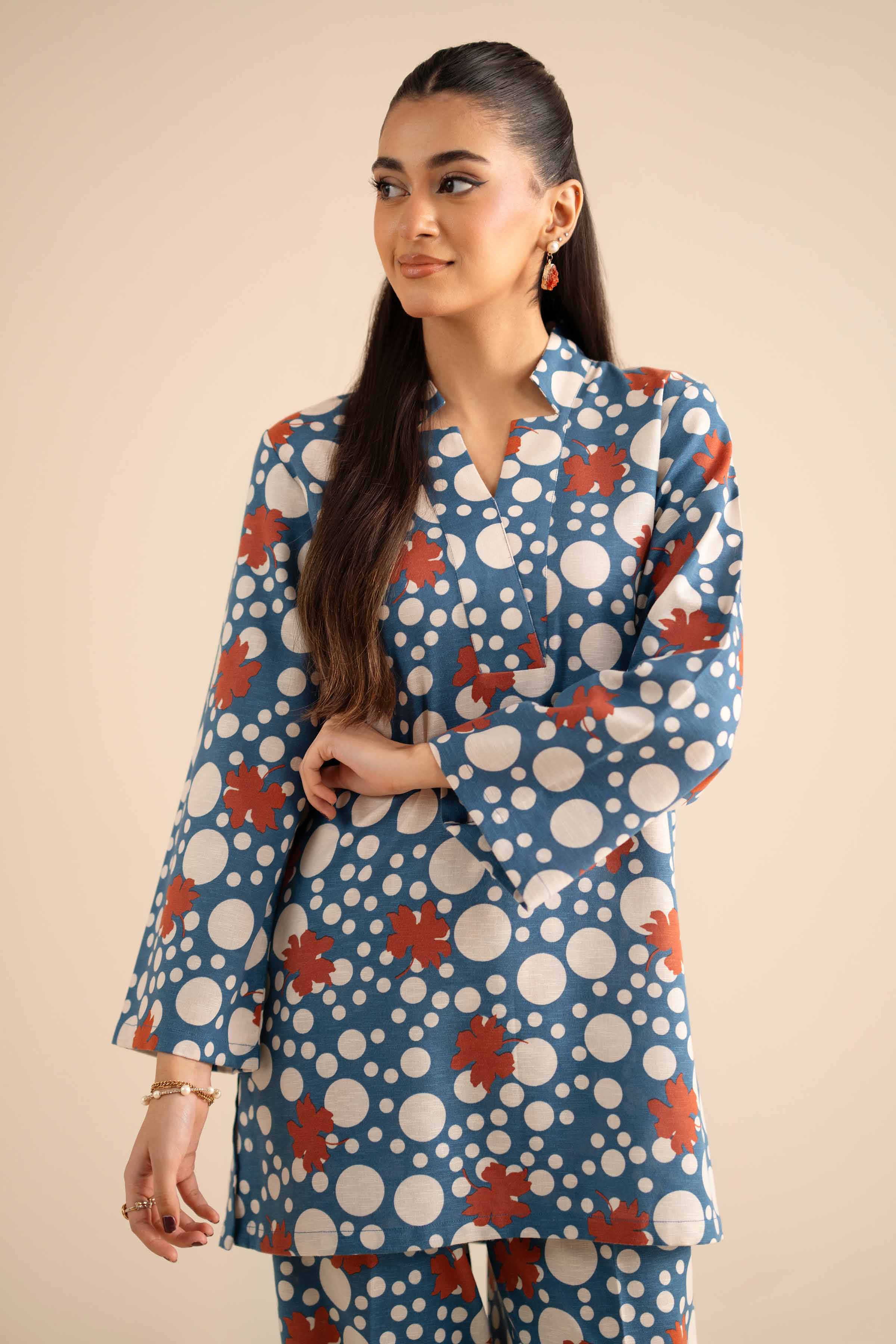 NISHATUAE - Multi Solids Karandi 2-piece Ready to wear Dress