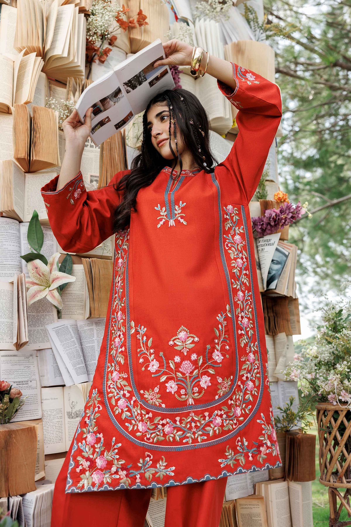 2 Piece - Embroidered Suit - PW25-322