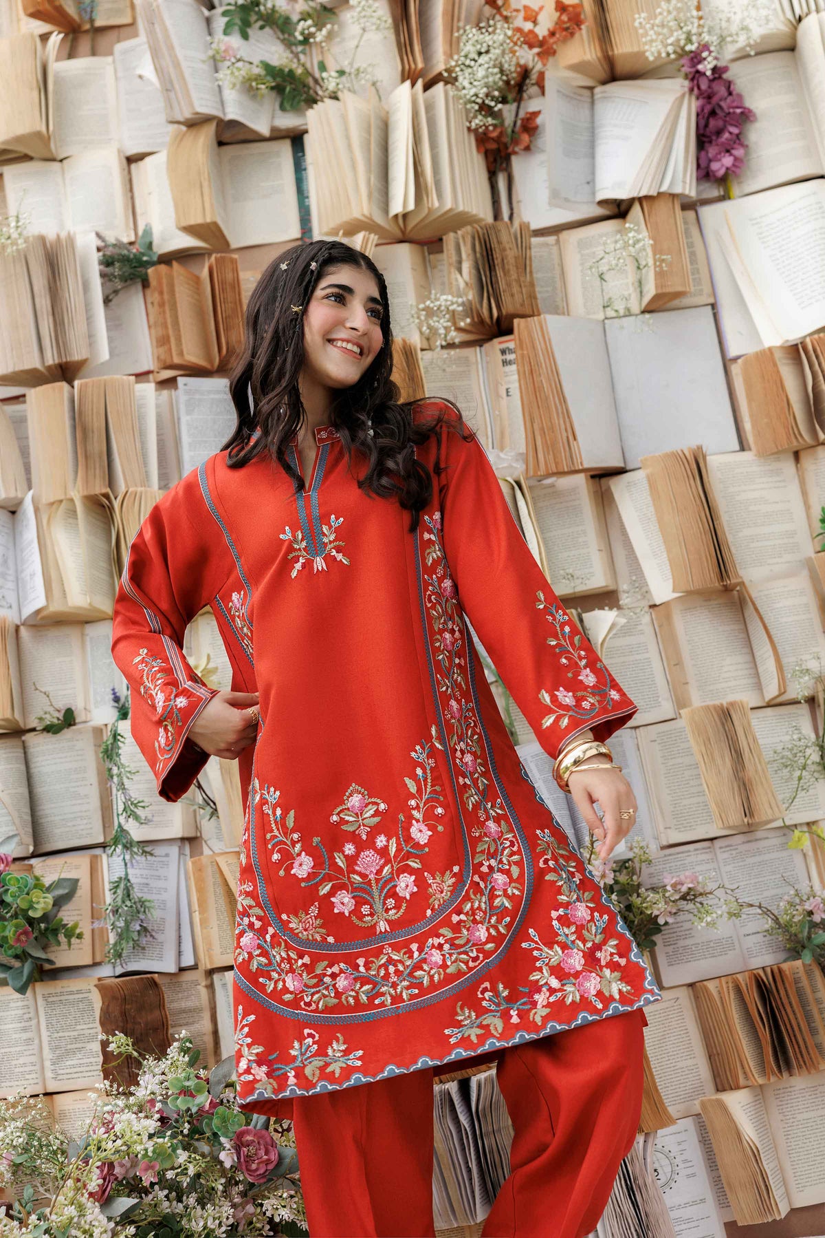 2 Piece - Embroidered Suit - PW25-322