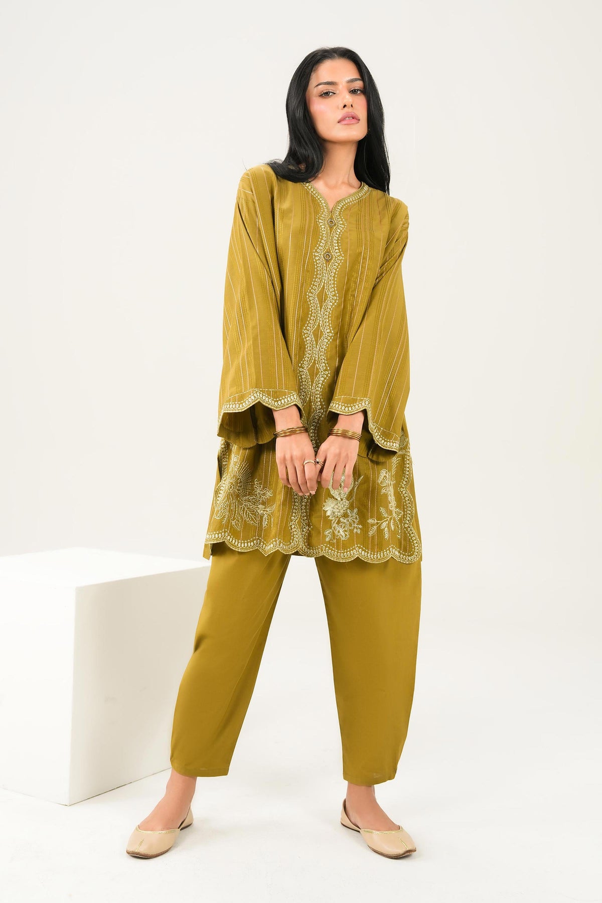 2 Piece - Embroidered Suit - PW25-366-for Women - Pret Collection | Nishat UAE | Shop Online
