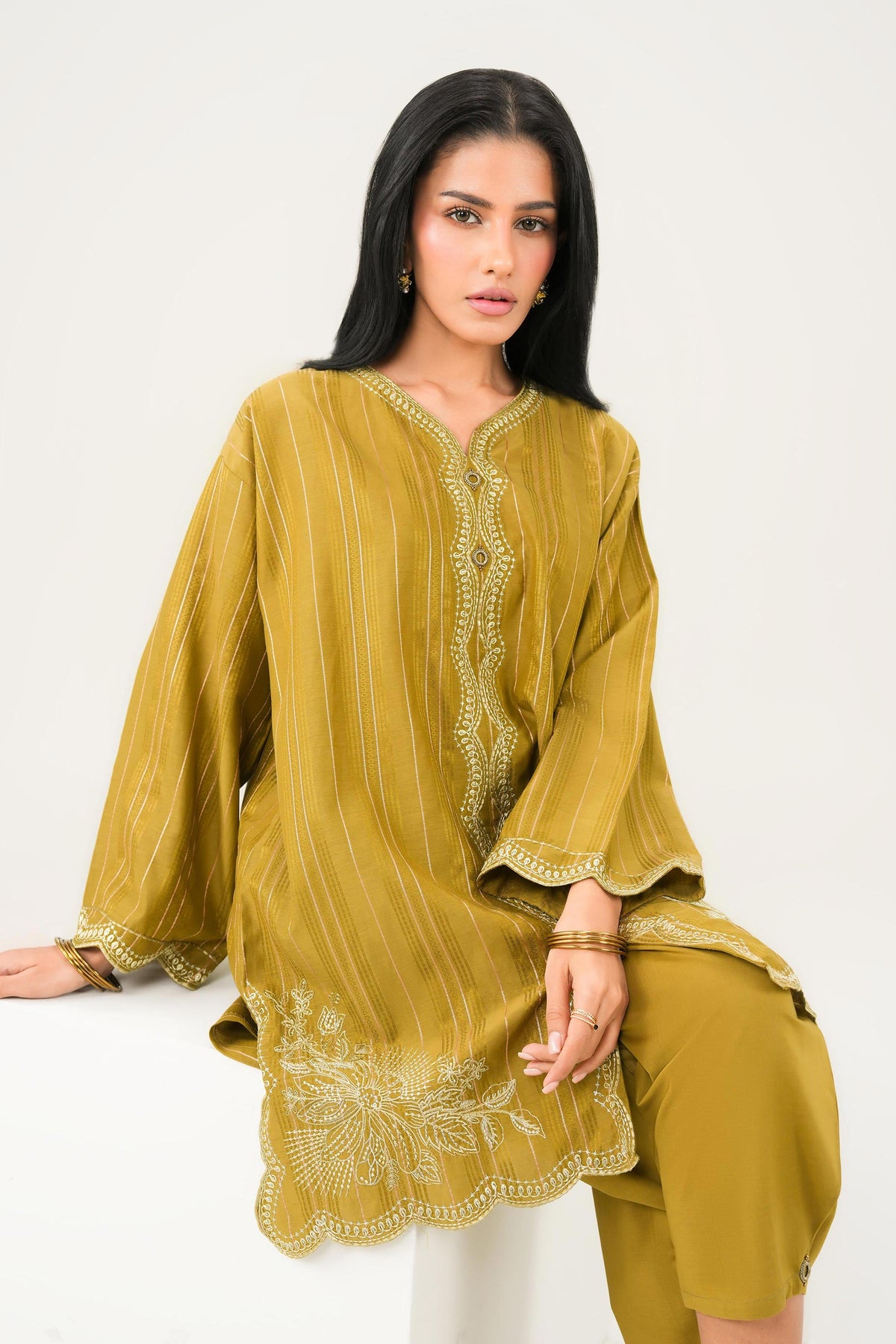 2 Piece - Embroidered Suit - PW25-366-for Women - Pret Collection | Nishat UAE | Shop Online