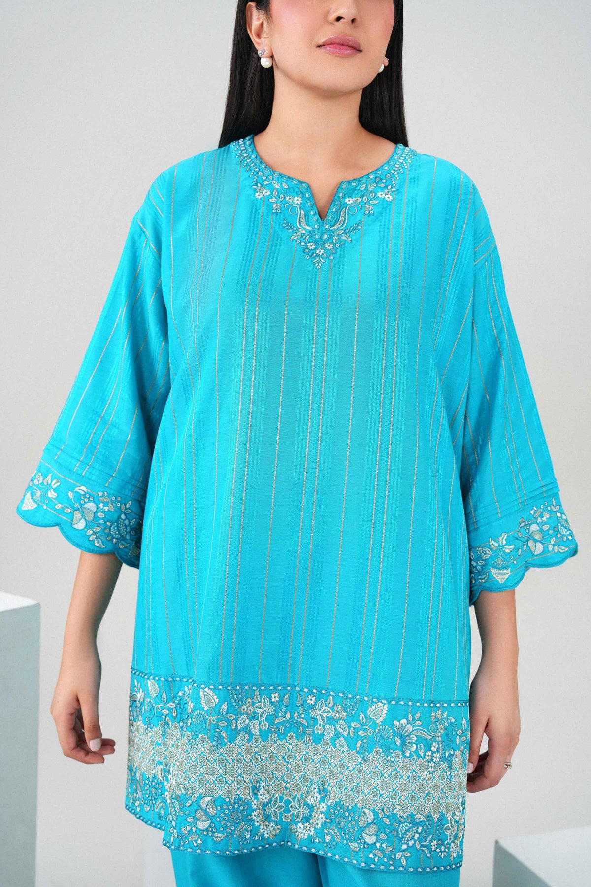 2 Piece - Embroidered Suit - PW25-368