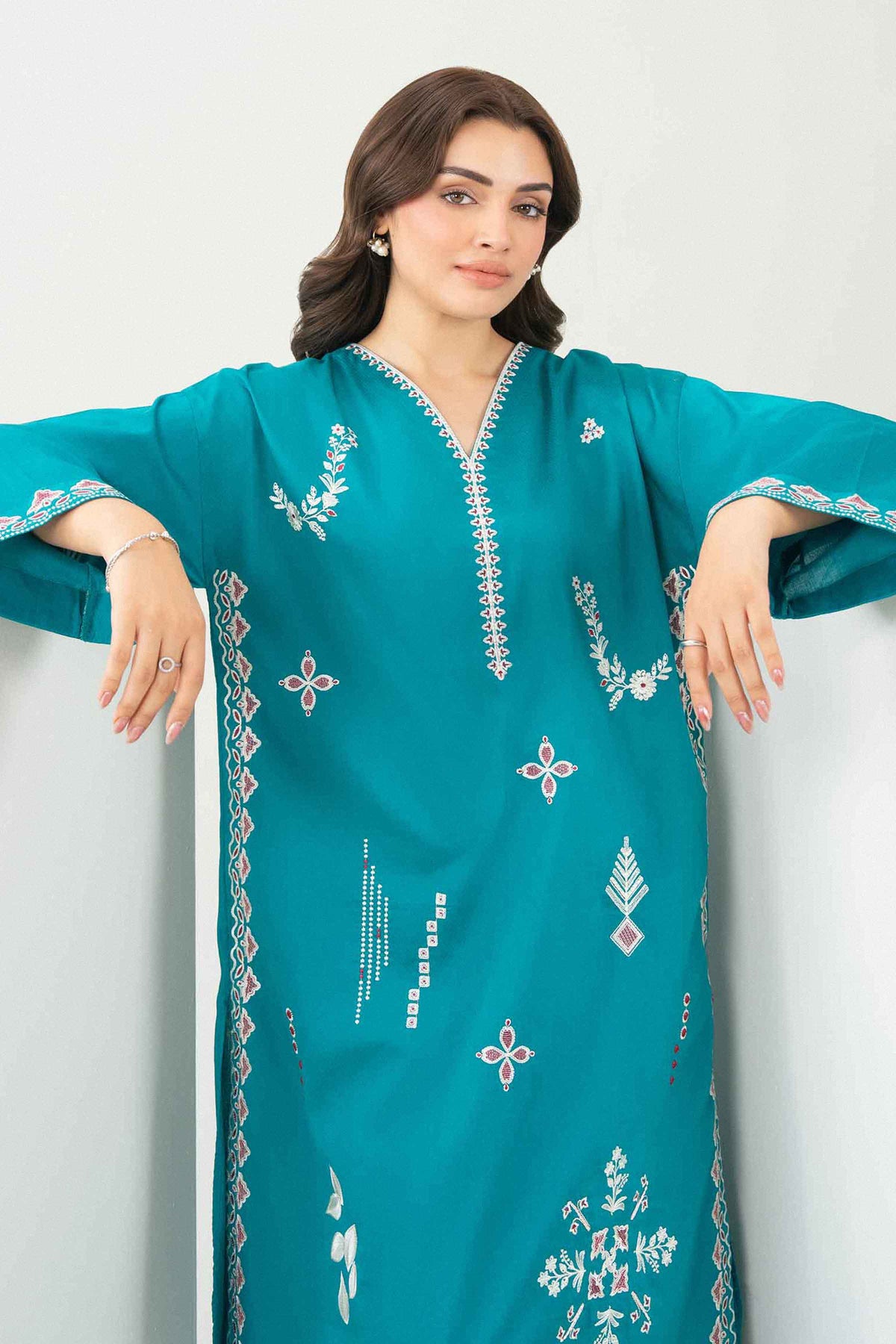 2 Piece - Embroidered Suit - PW25-392-for Women - Pret Collection | Nishat UAE | Shop Online