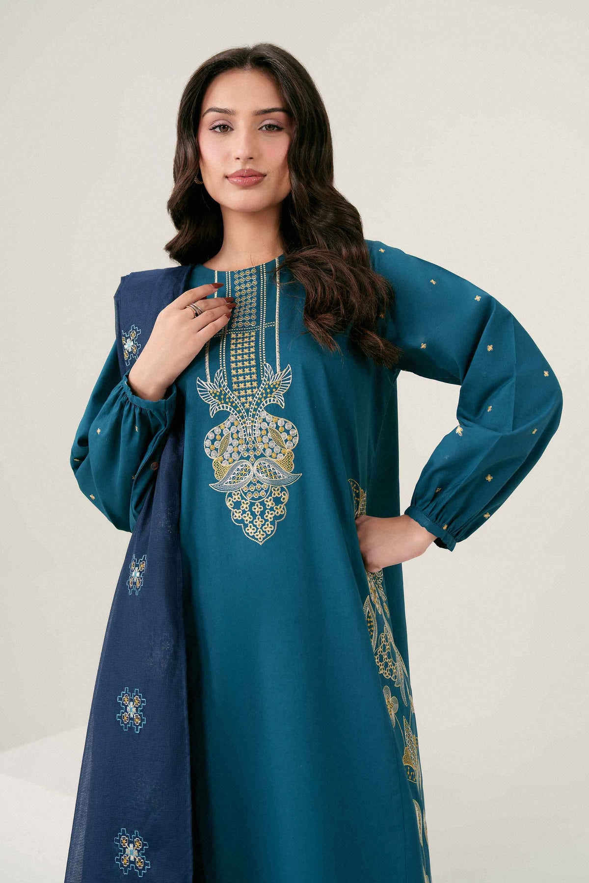 3 Piece - Embroidered Suit - PW25-414 for Women - Pret Collection | Nishat UAE | Shop Online