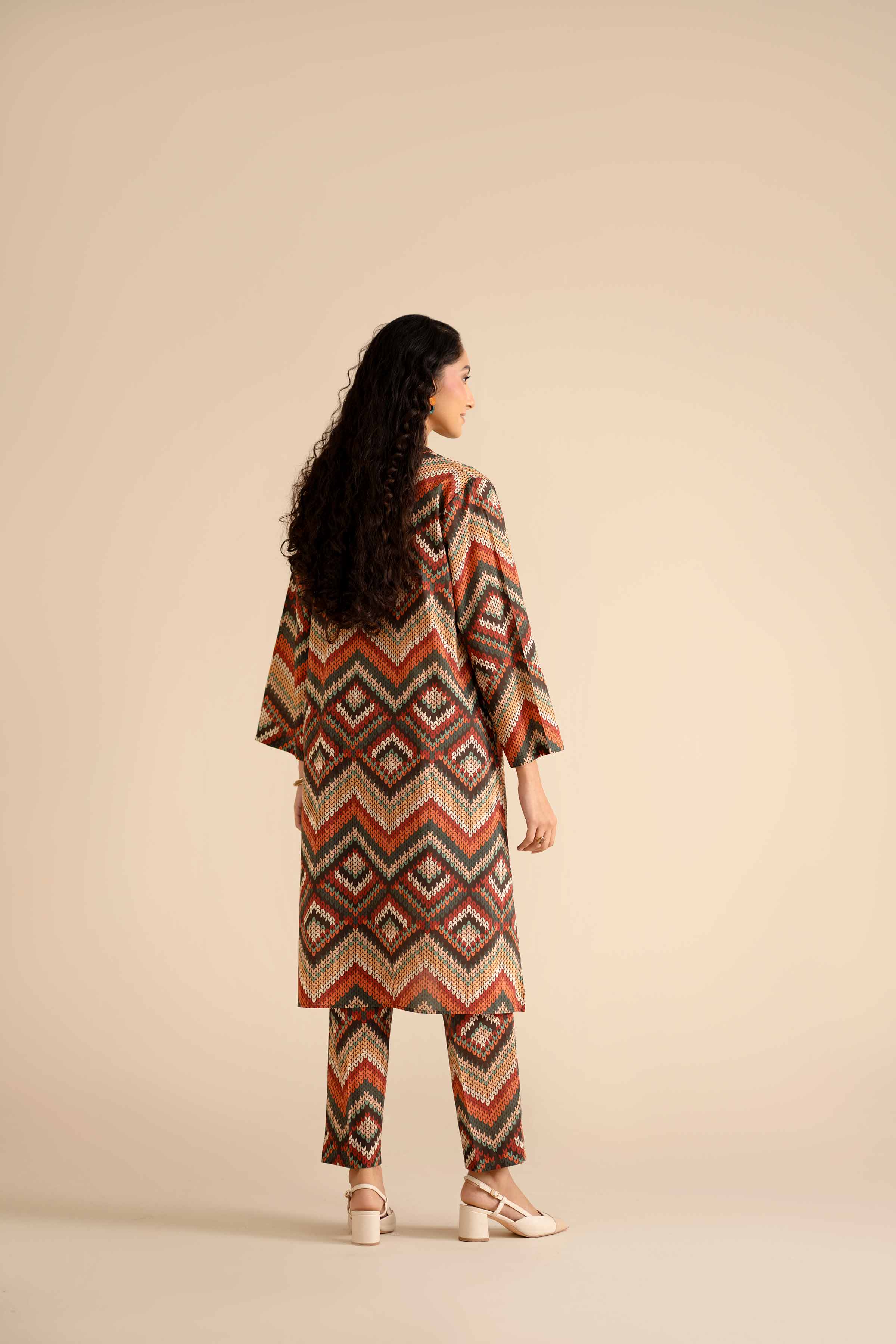 NISHATUAE - Multi Printed Cambric 2-piece Ready to wear Dress