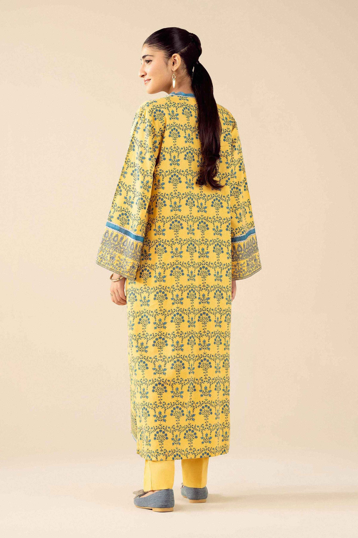 2 Piece - Printed Embroidered Suit - PW25-432