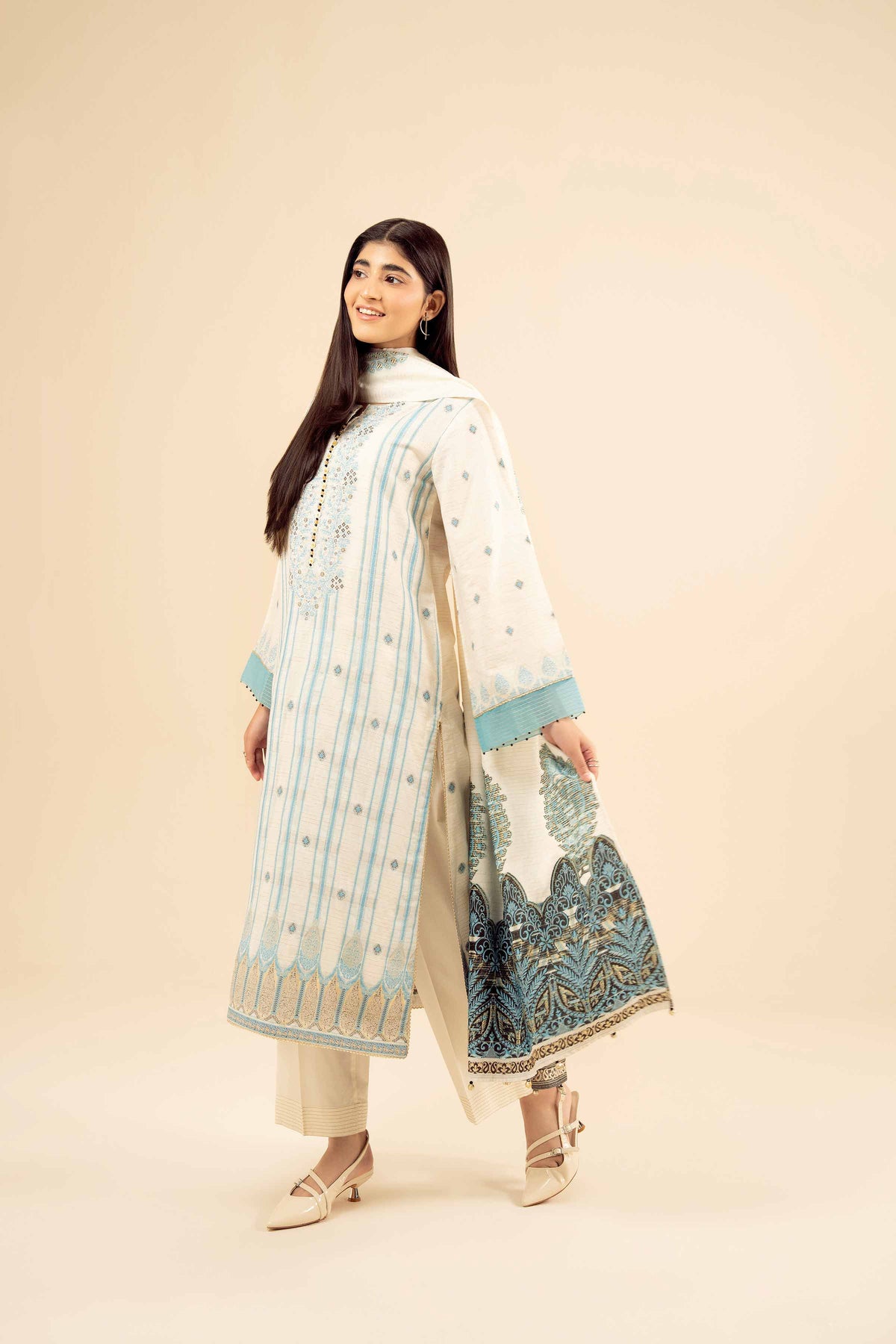 Multi 3-Piece Printed Suit in Jacquard ready-to-wear