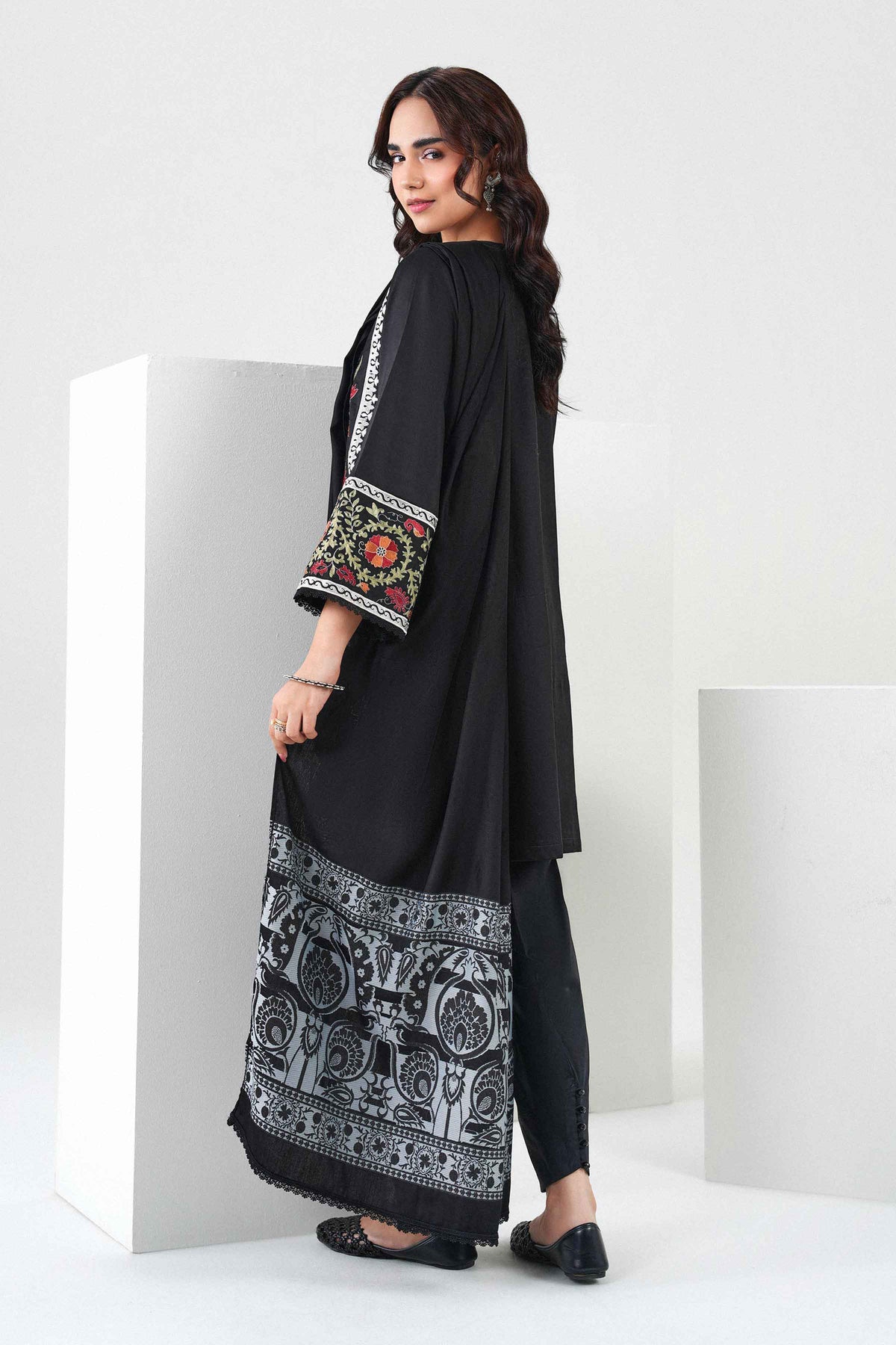 3 Piece - Embroidered Suit - PW25-504 for, - Pret Collection | Nishat | Shop Online