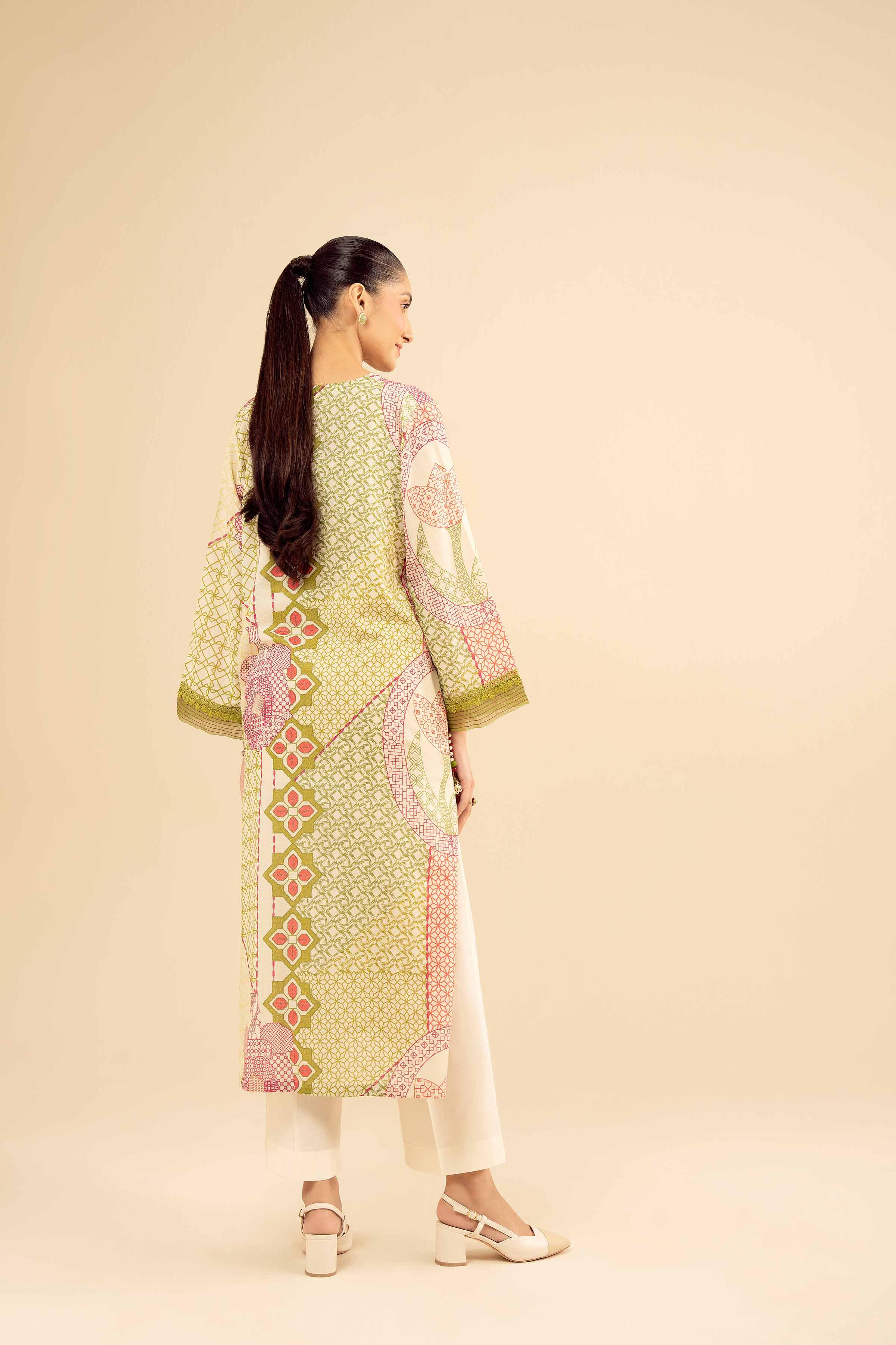 NISHATUAE - Multi Printed Karandi Ready to wear Shirt