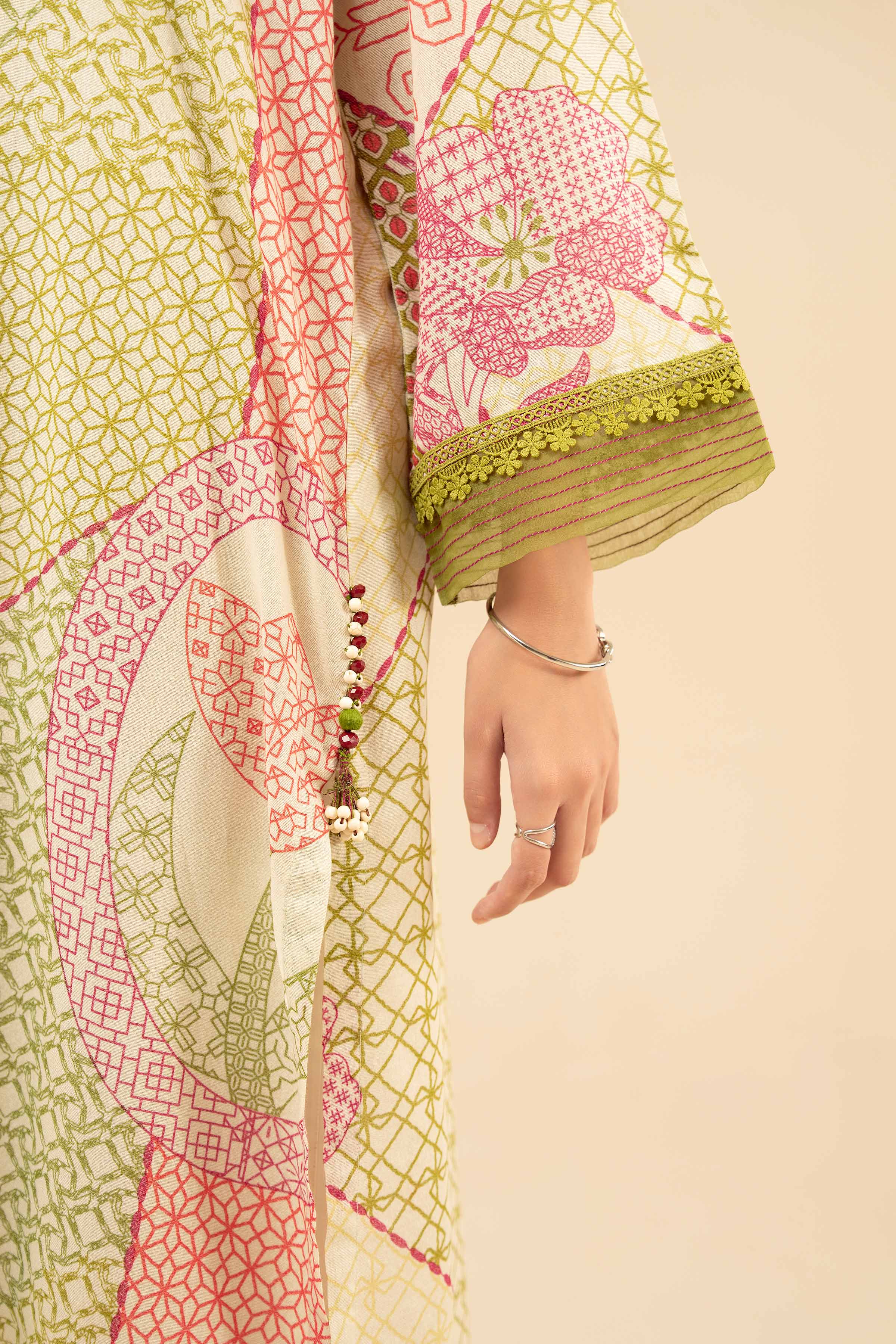 NISHATUAE - Multi Printed Karandi Ready to wear Shirt