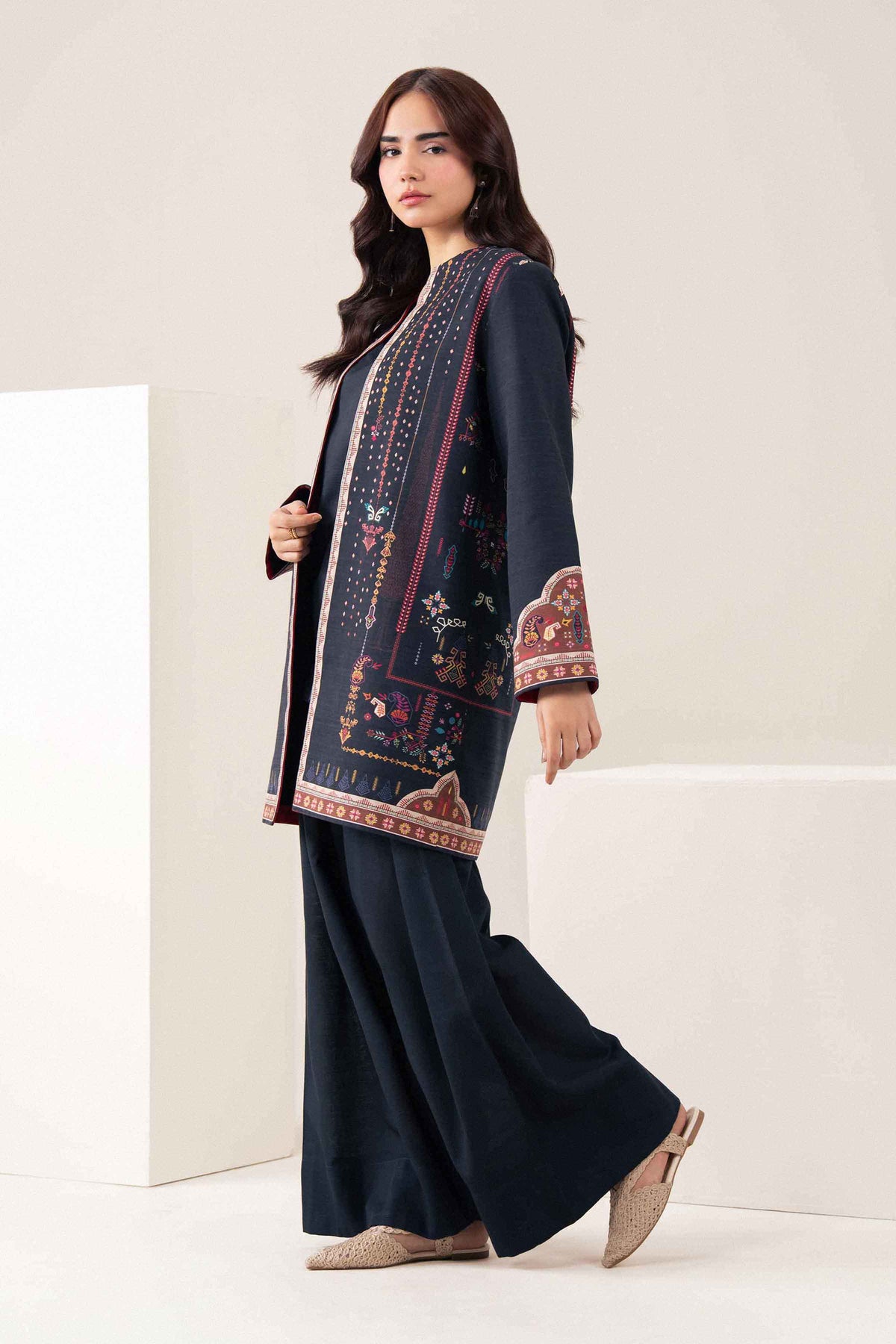 Printed Jacket - ST1J-PRET26WV2-2 for Women - Pret Collection | Nishat UAE | Shop Online