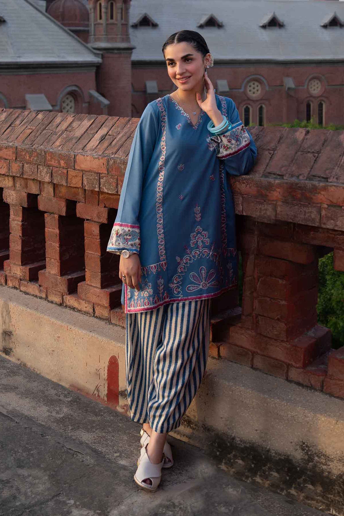2 Piece - Printed Embroidered Suit - ST2STE-PRET26WV2-22 for Women - Pret Collection | Nishat UAE | Shop Online