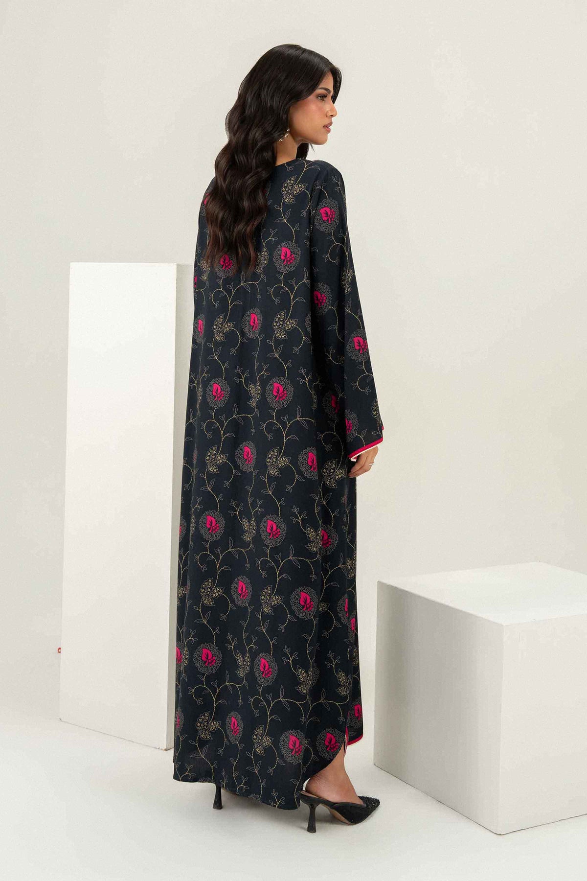 Printed Jalabiya - ST1S-JALA26WV2-3 for Women - Pret Collection | Nishat UAE | Shop Online