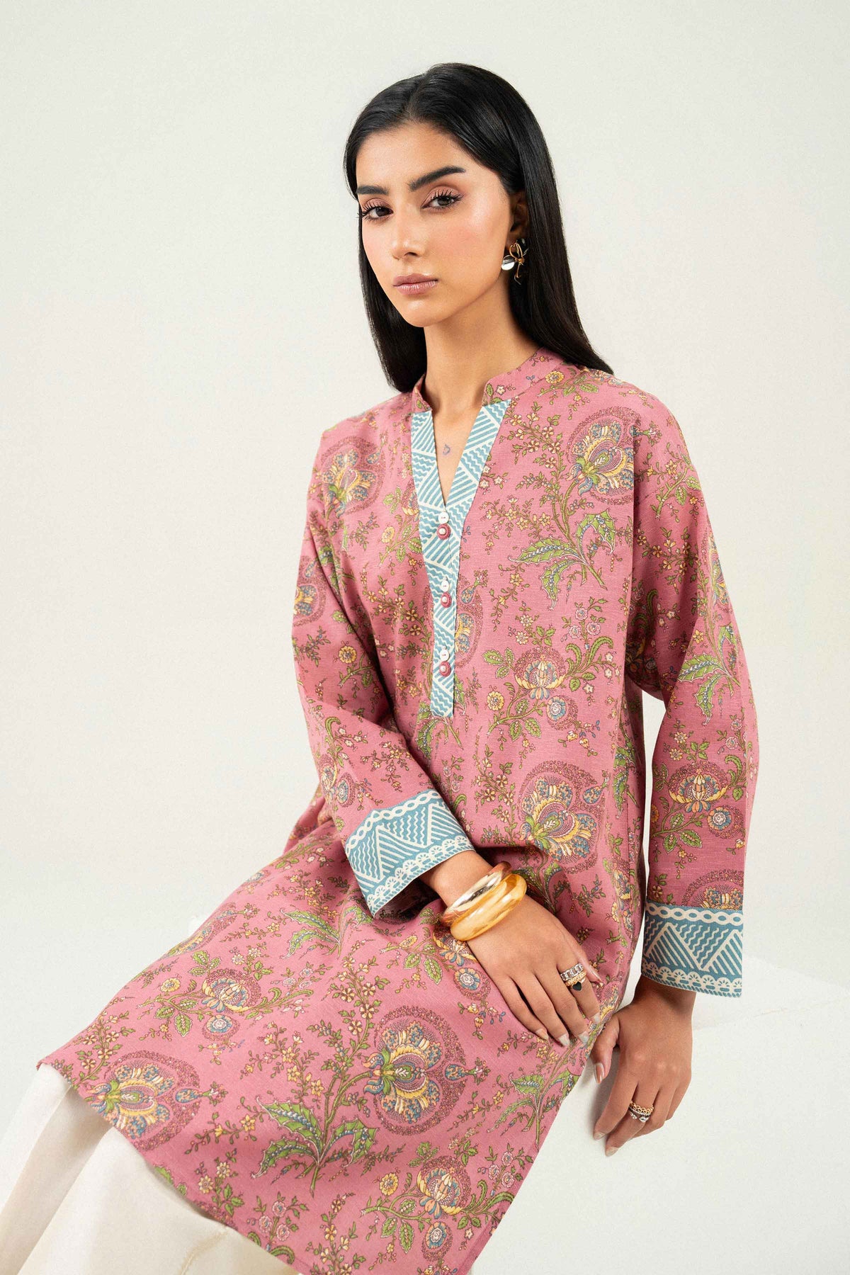 Printed Shirt - ST1S-PRET26WV1-3 for, - Pret Collection | Nishat | Shop Online