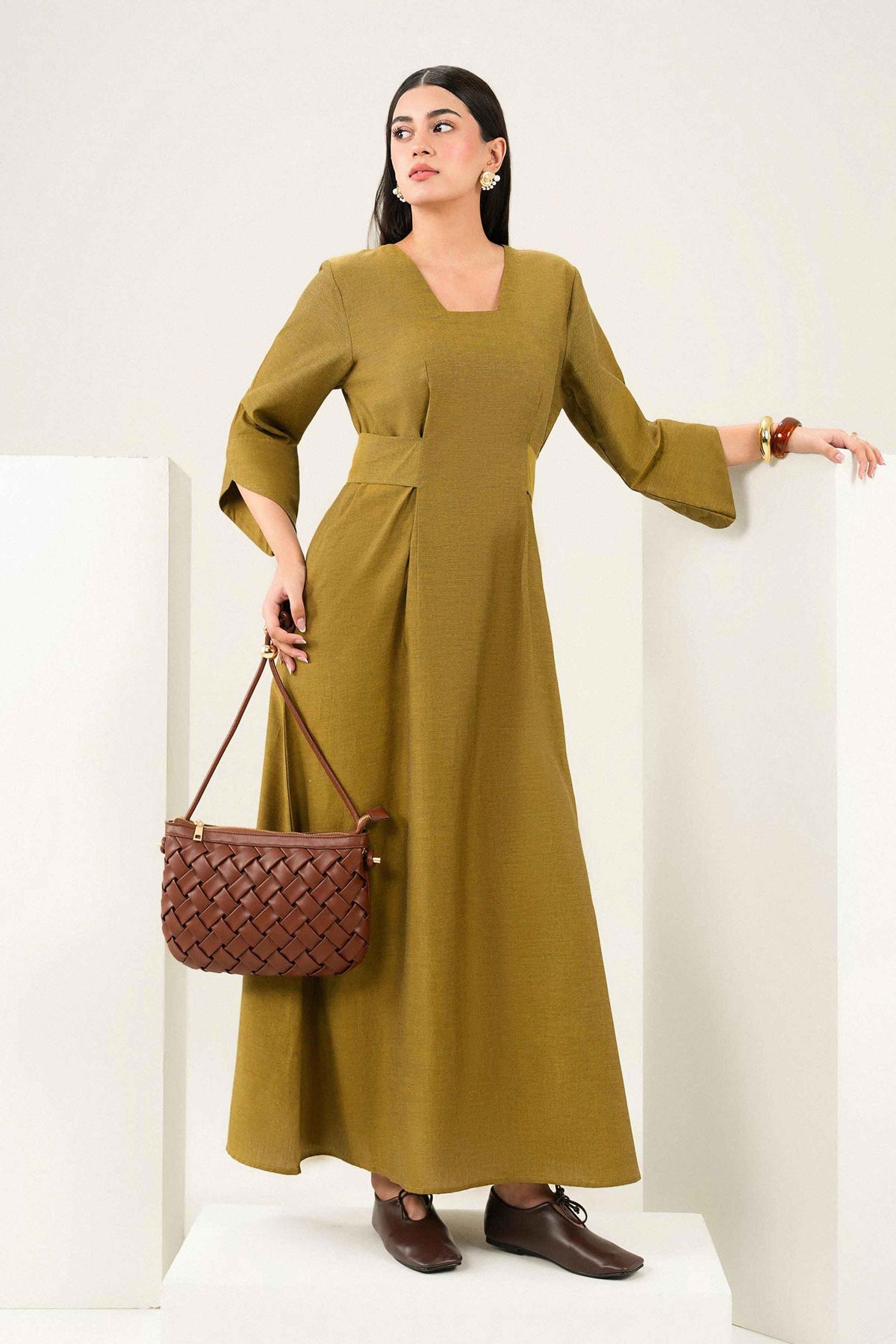 Solid Dress - ST1SE-AURA26WV3-1