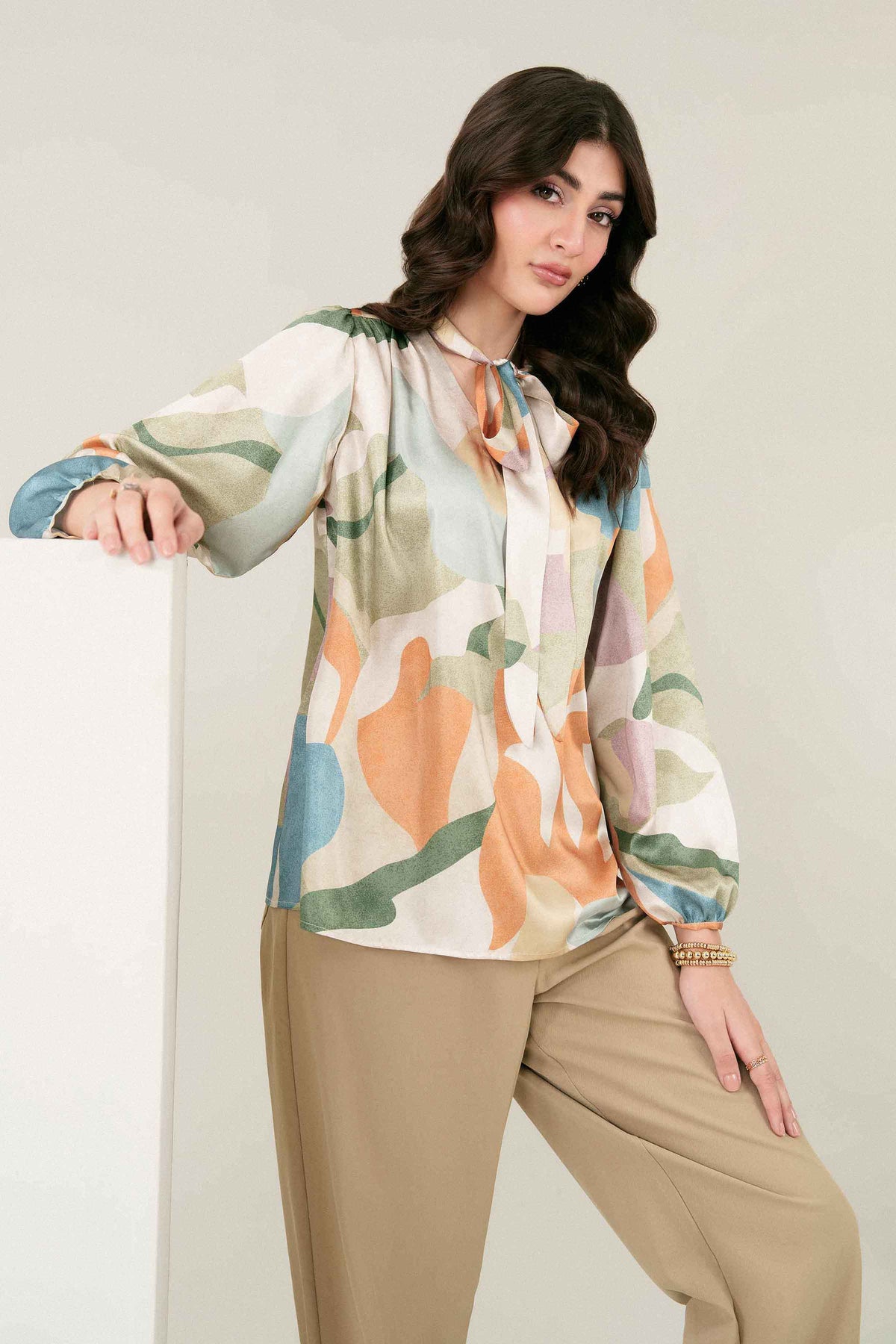 Printed Tunic - ST1SE-AURA26WV3-6 for Women - Pret Collection | Nishat UAE | Shop Online