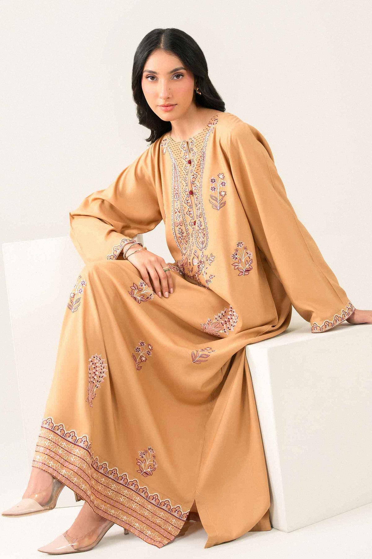 Embroidered Jalabiya - ST1SE-JALA26WV2-2 for Women - Pret Collection | Nishat UAE | Shop Online